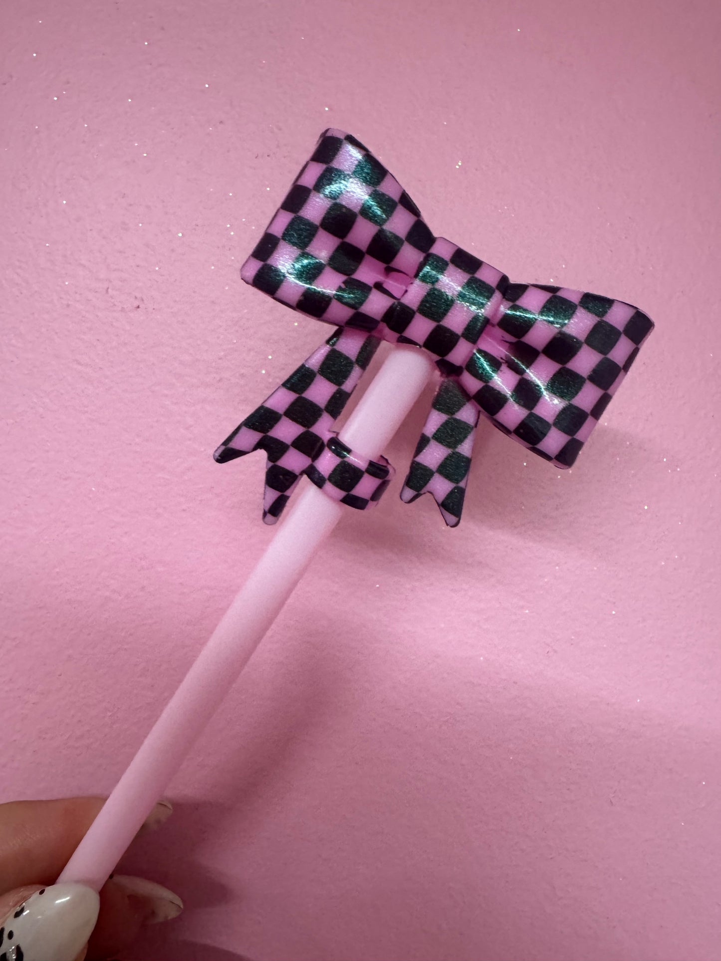 Bow Straw Toppers (1pc)