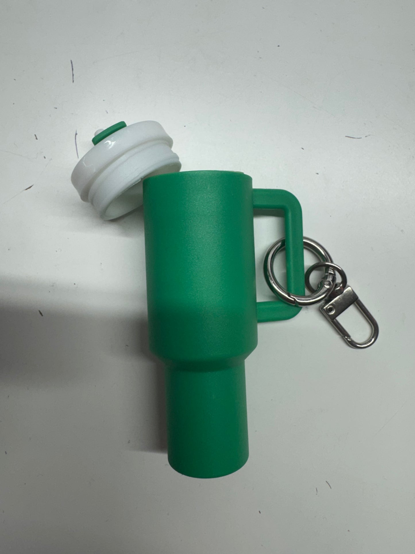 Chapstick cup keychain