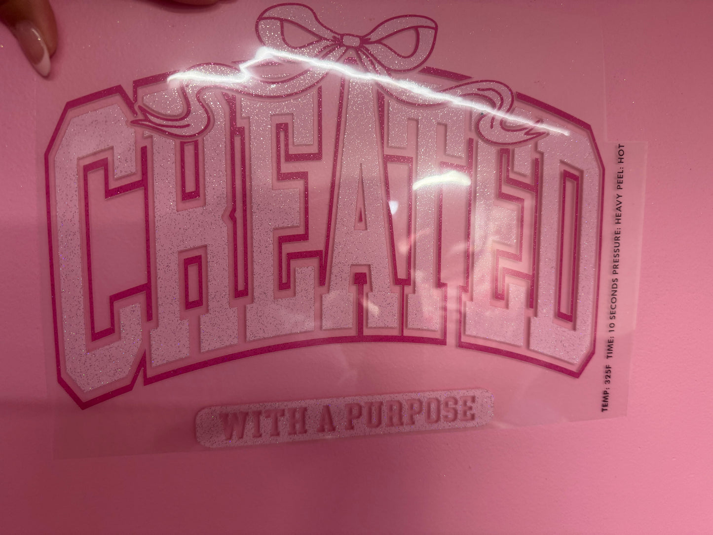 Glitter Screen Print Transfers