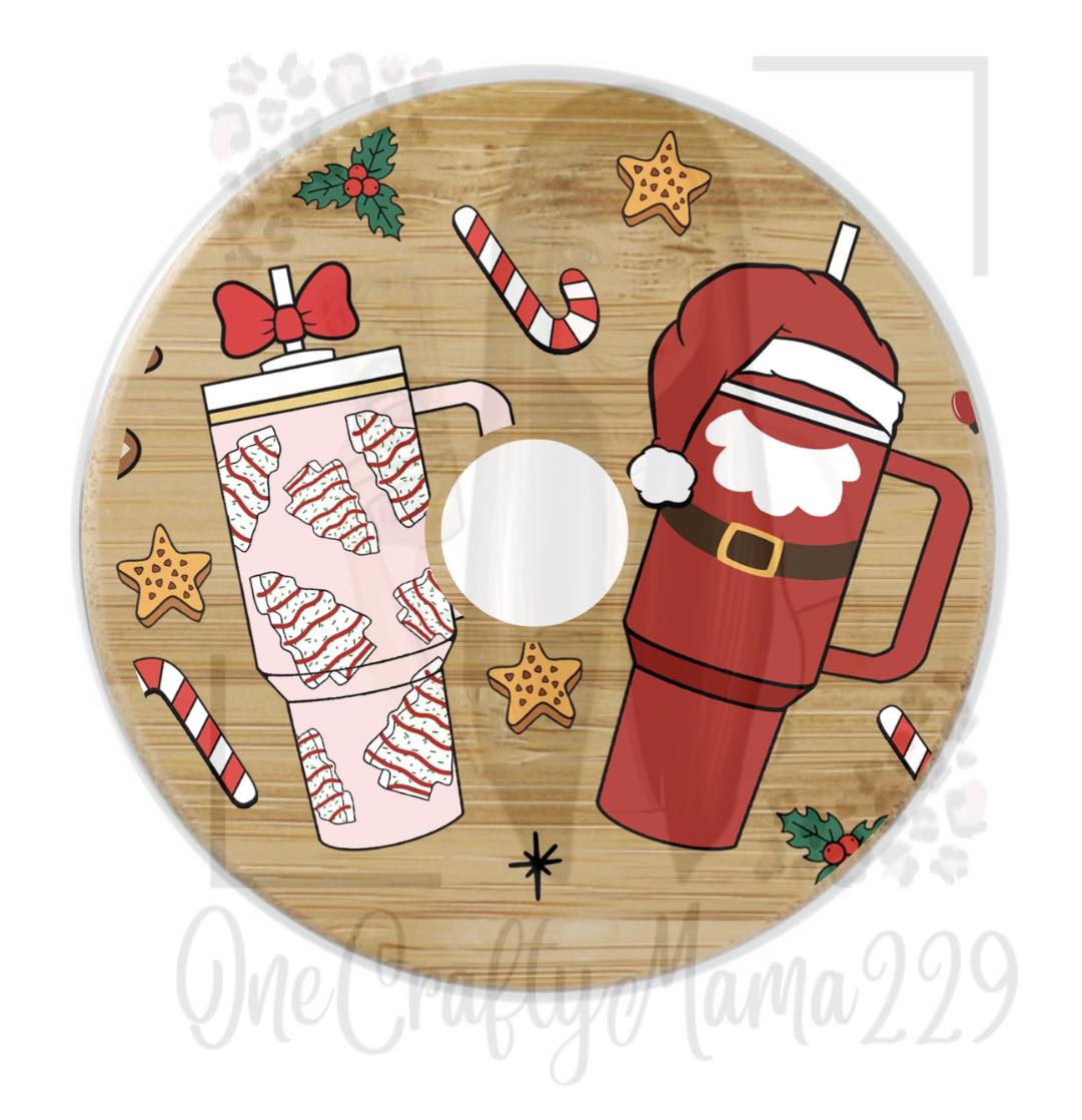 Holiday Water Bottles UVDTF Lid Decal – OneCraftyMama229