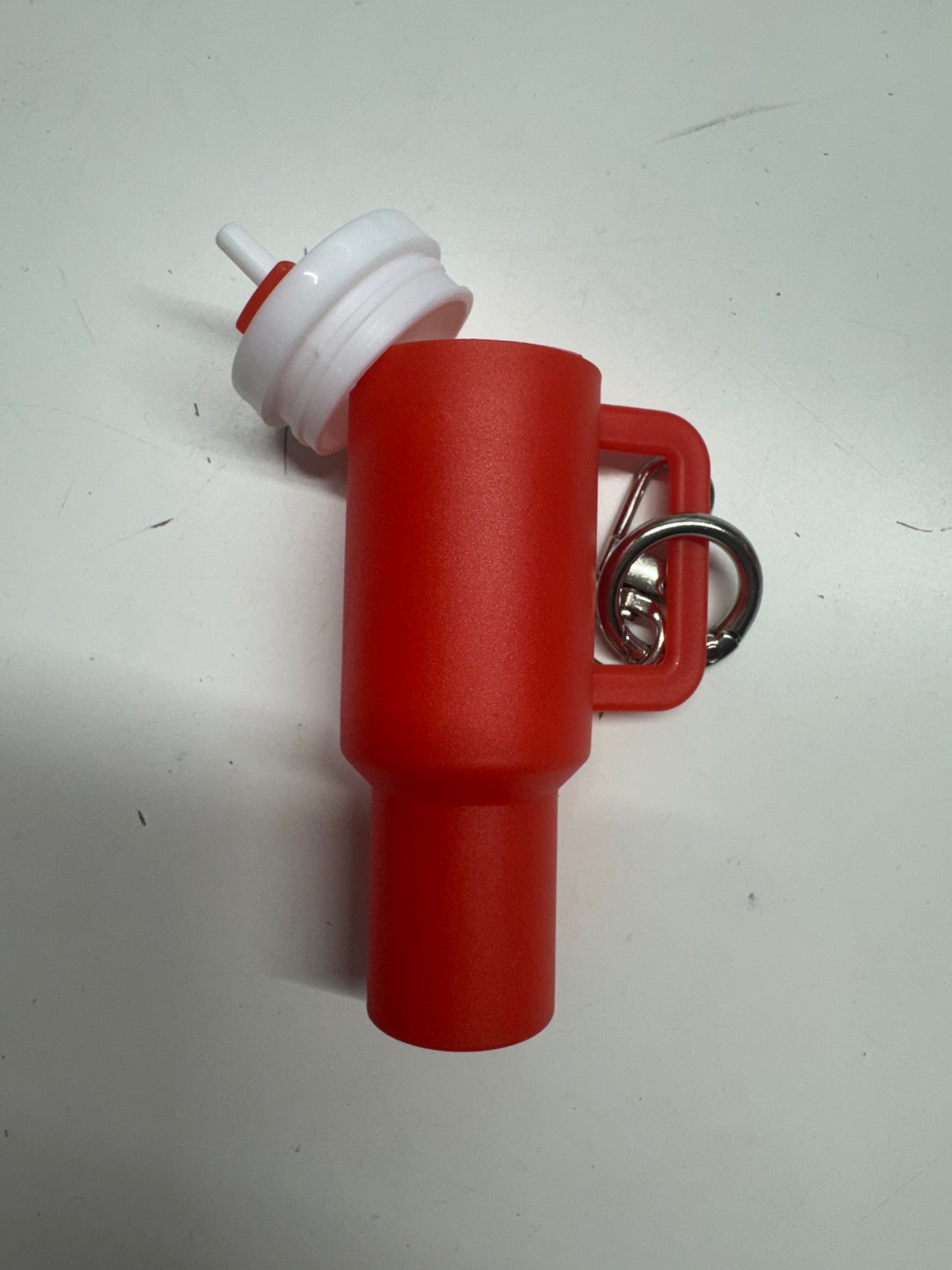 Chapstick cup keychain