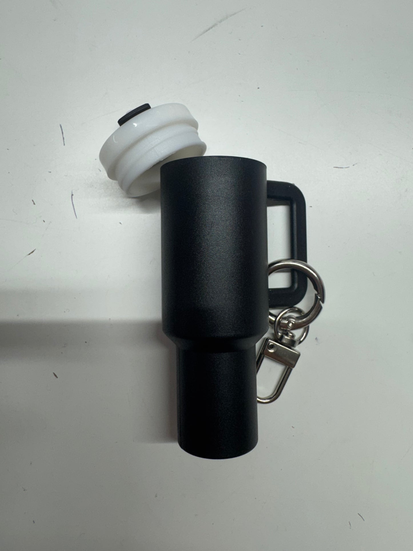 Chapstick cup keychain