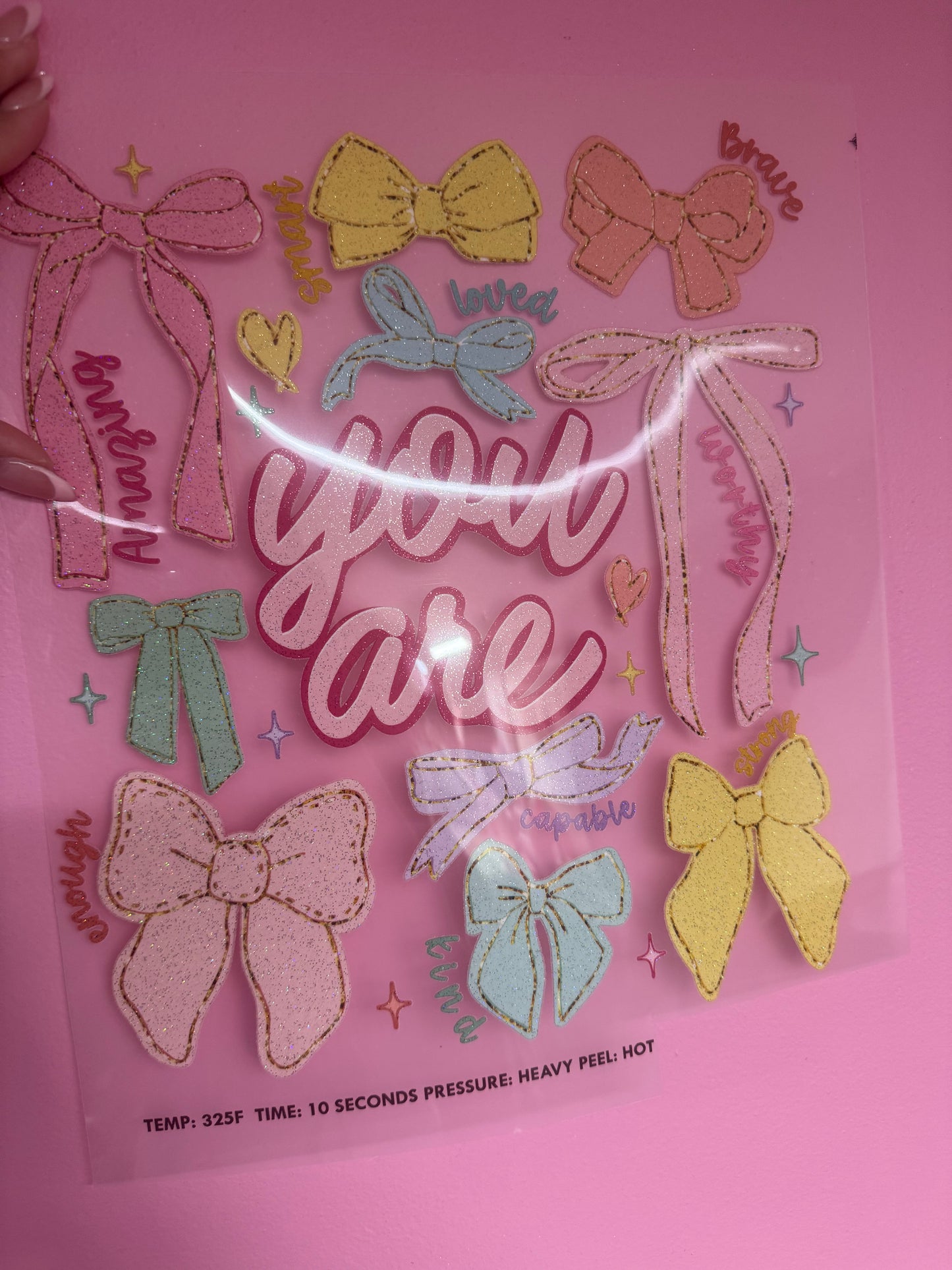 Glitter Screen Print Transfers