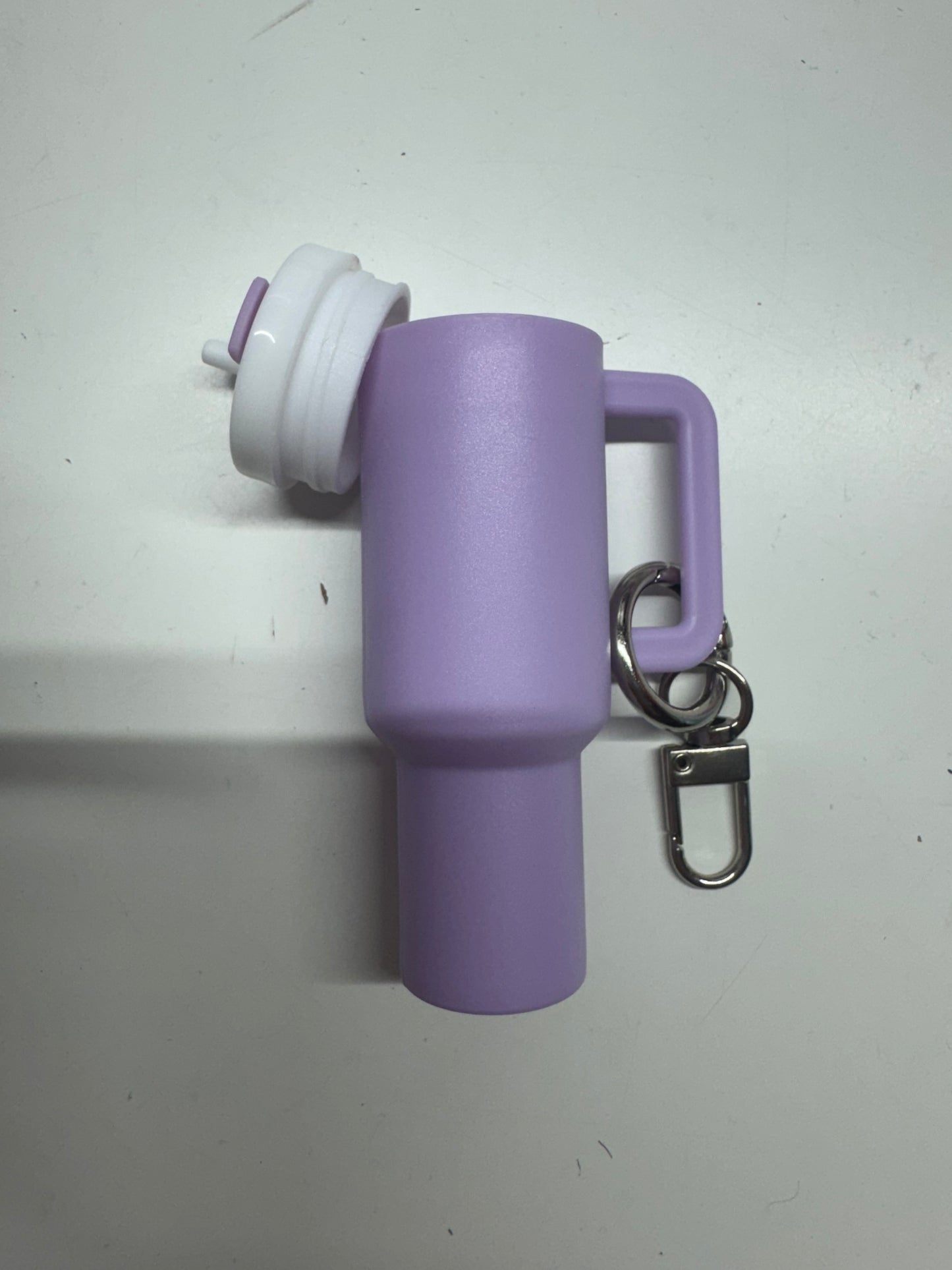 Chapstick cup keychain