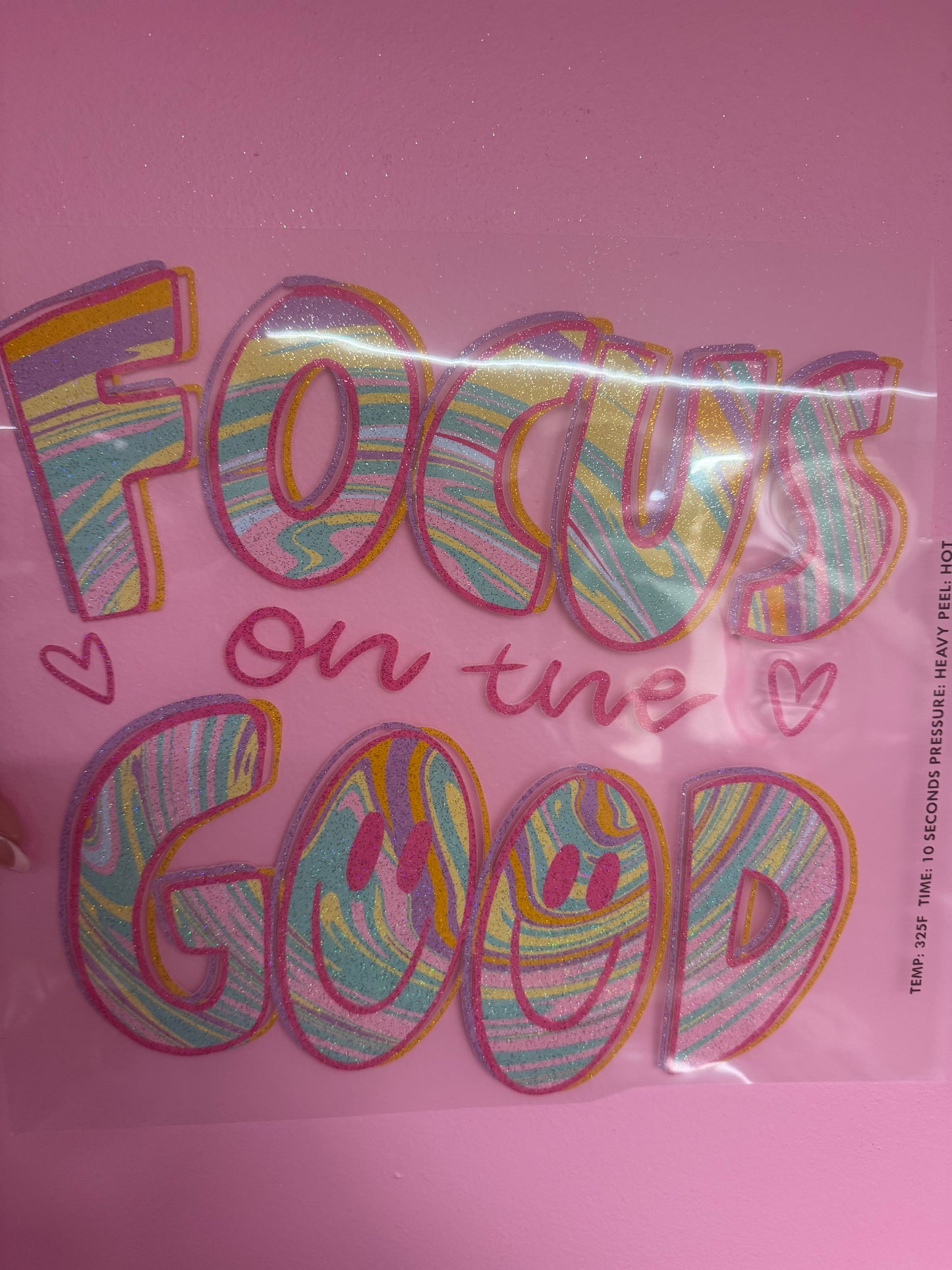 Glitter Screen Print Transfers