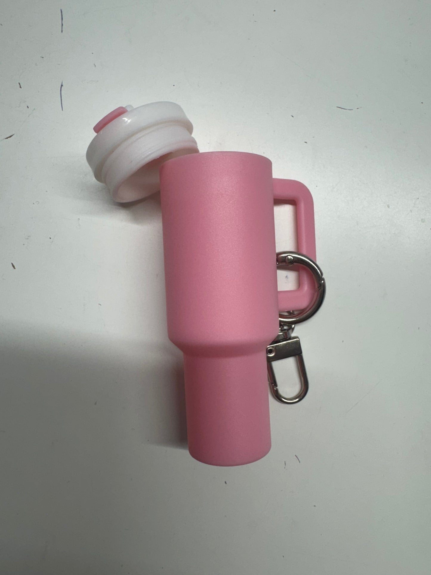 Chapstick cup keychain