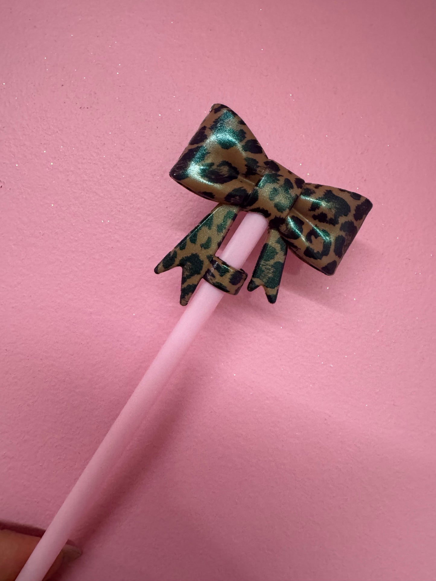 Bow Straw Toppers (1pc)