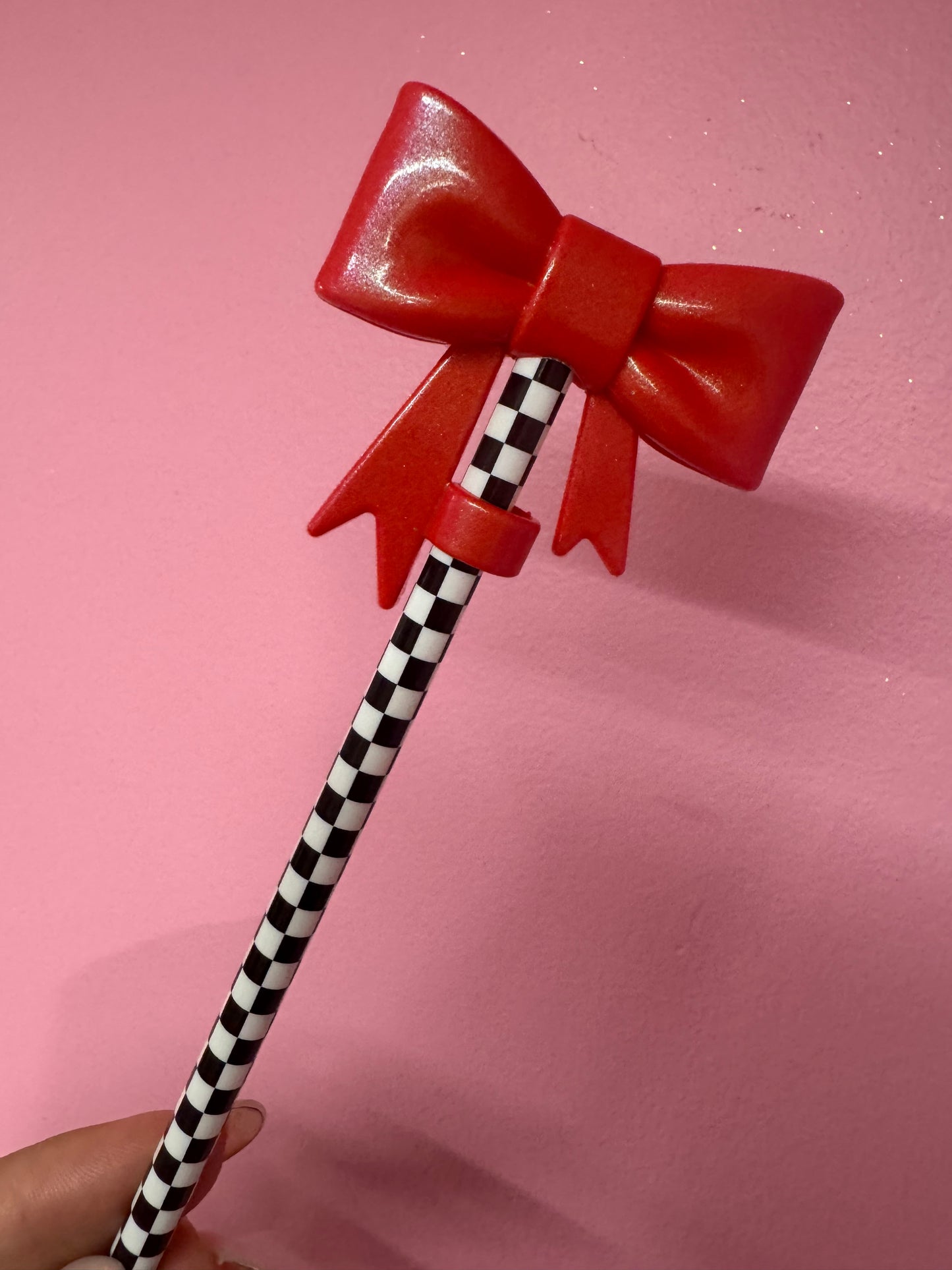 Bow Straw Toppers (1pc)