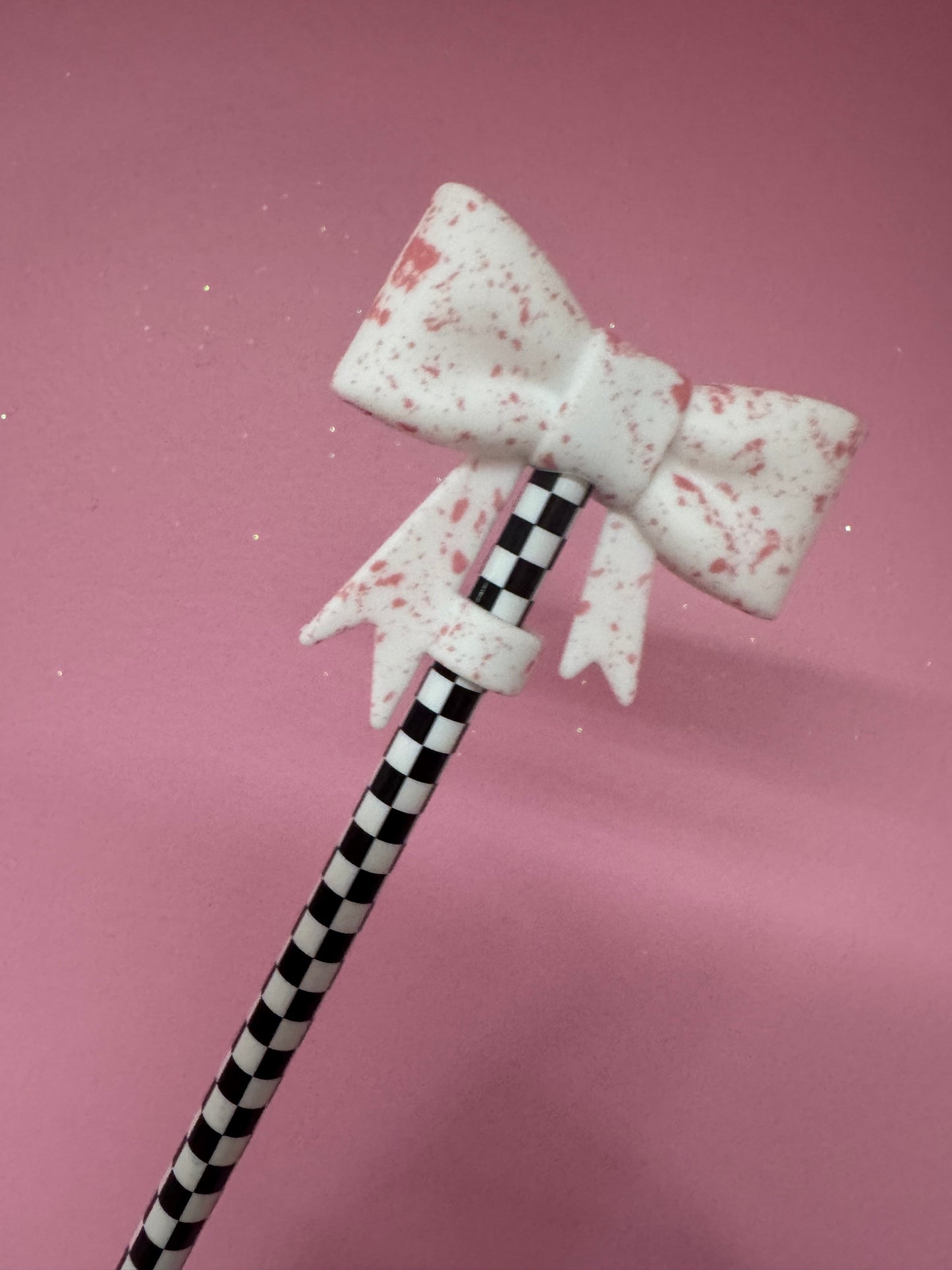 Bow Straw Toppers (1pc)