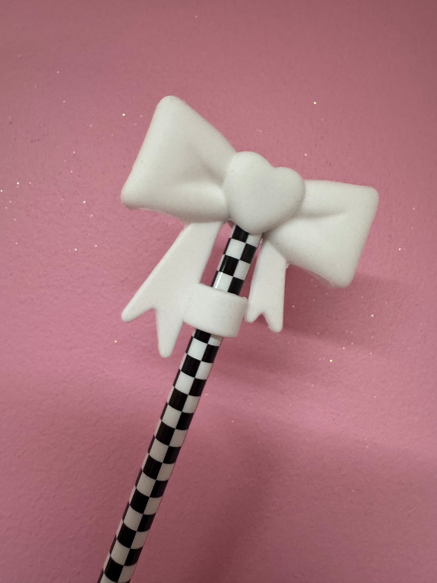 Bow Straw Toppers (1pc)