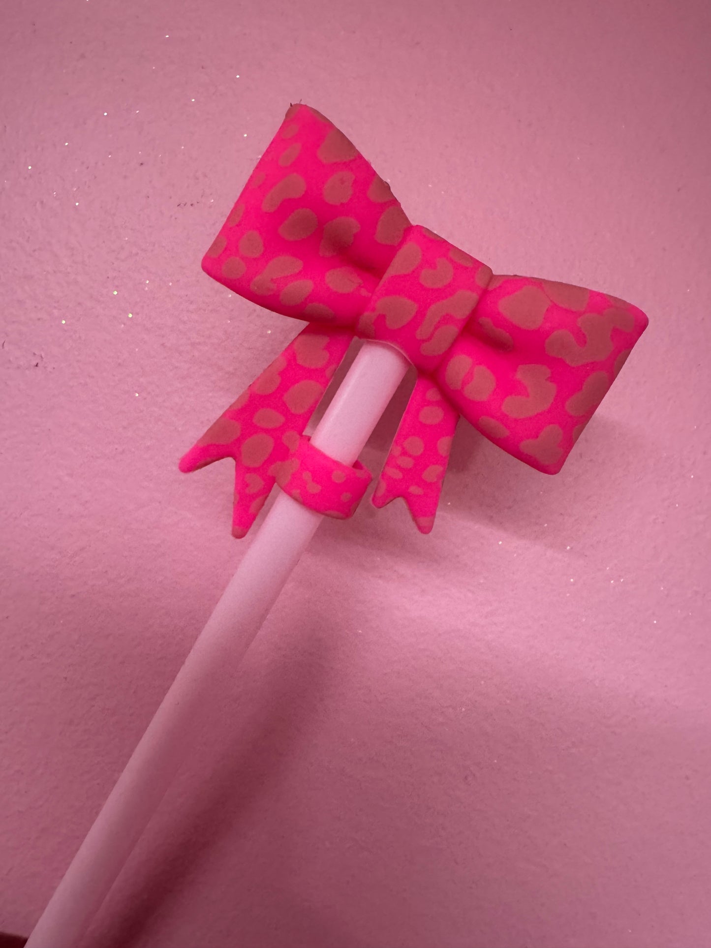 Bow Straw Toppers (1pc)