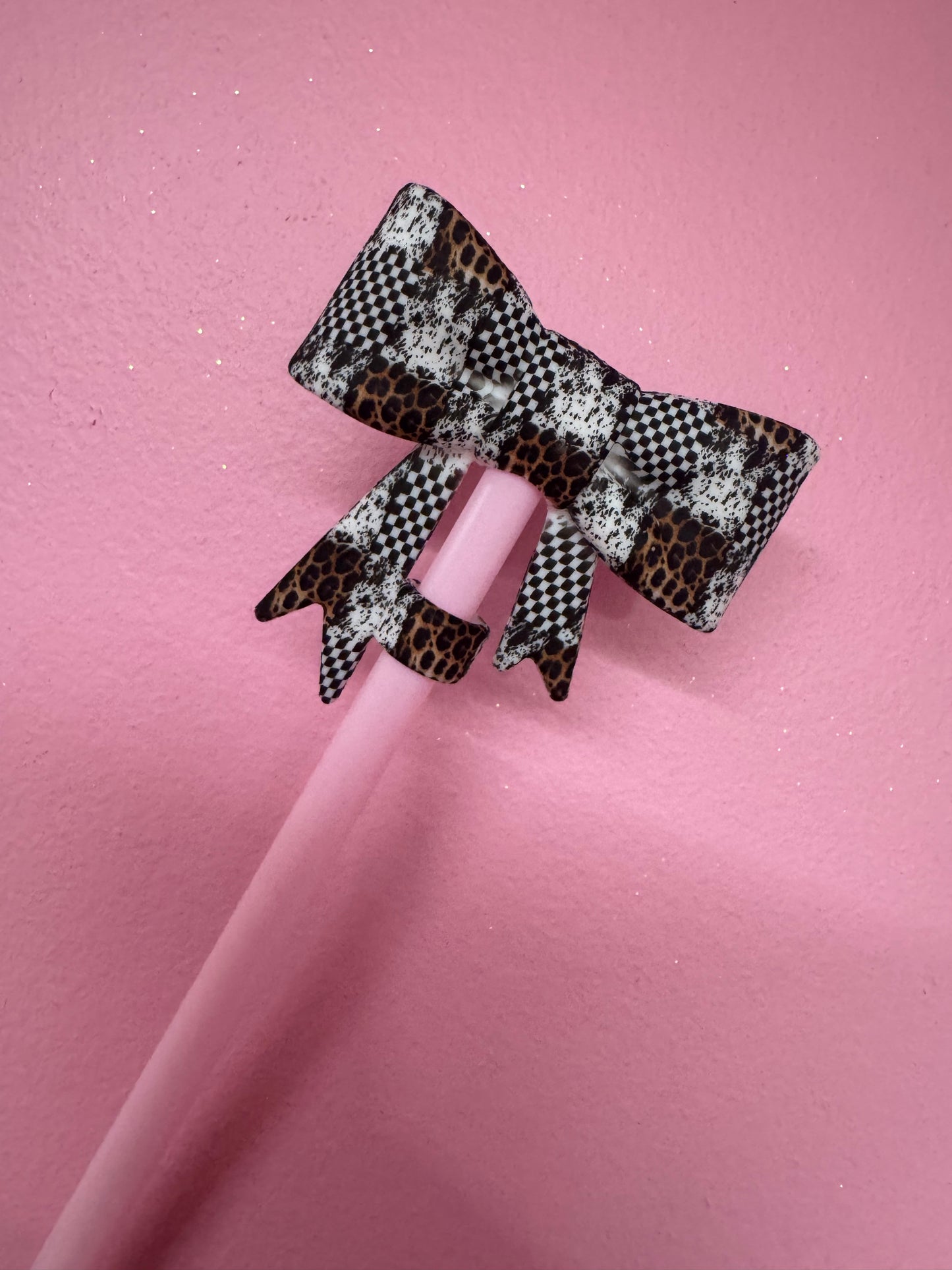 Bow Straw Toppers (1pc)