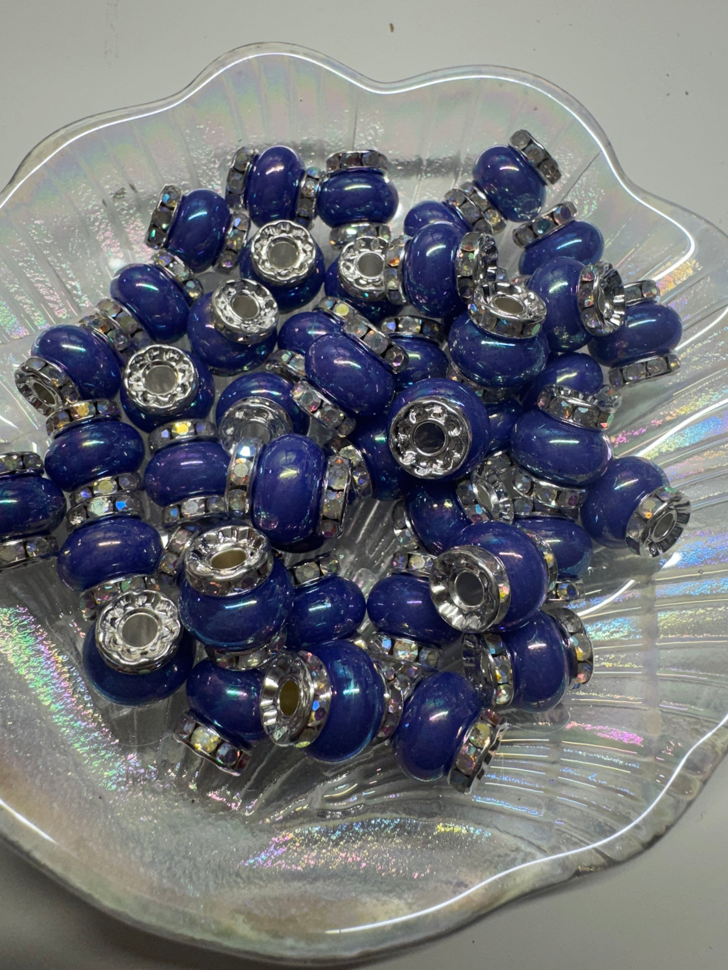 Acrylic beads with spacers (1pc)