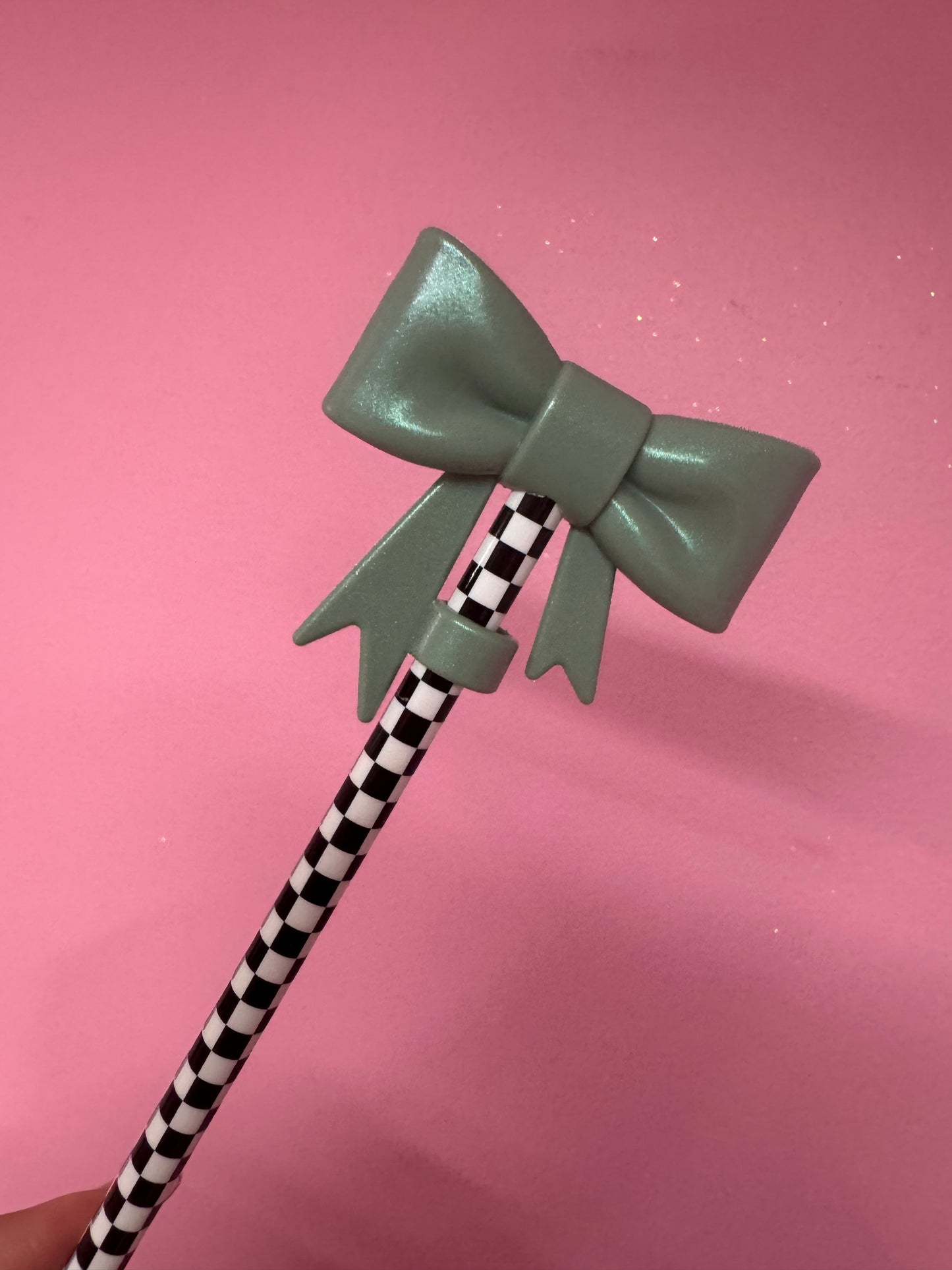 Bow Straw Toppers (1pc)