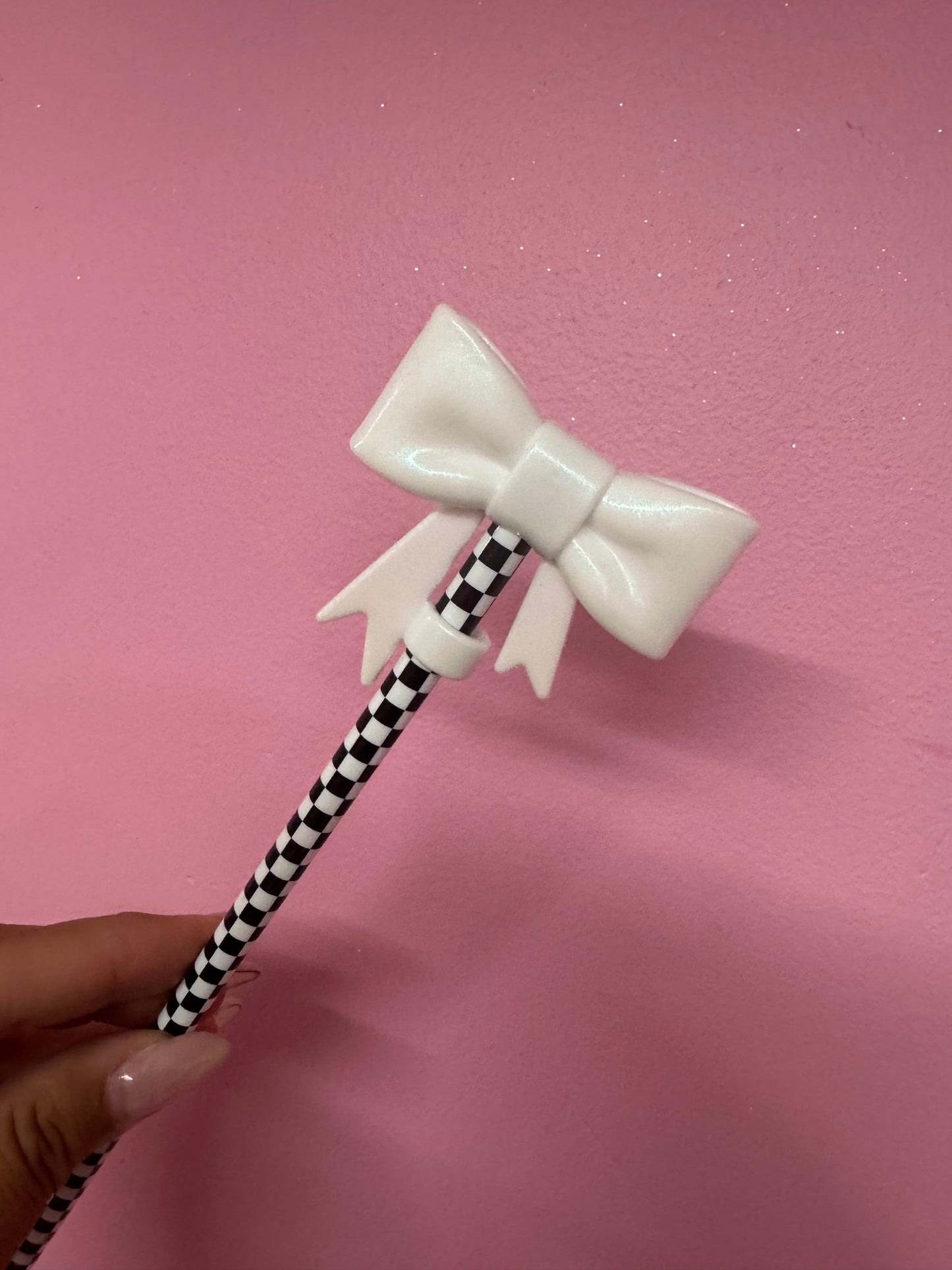 Bow Straw Toppers (1pc)