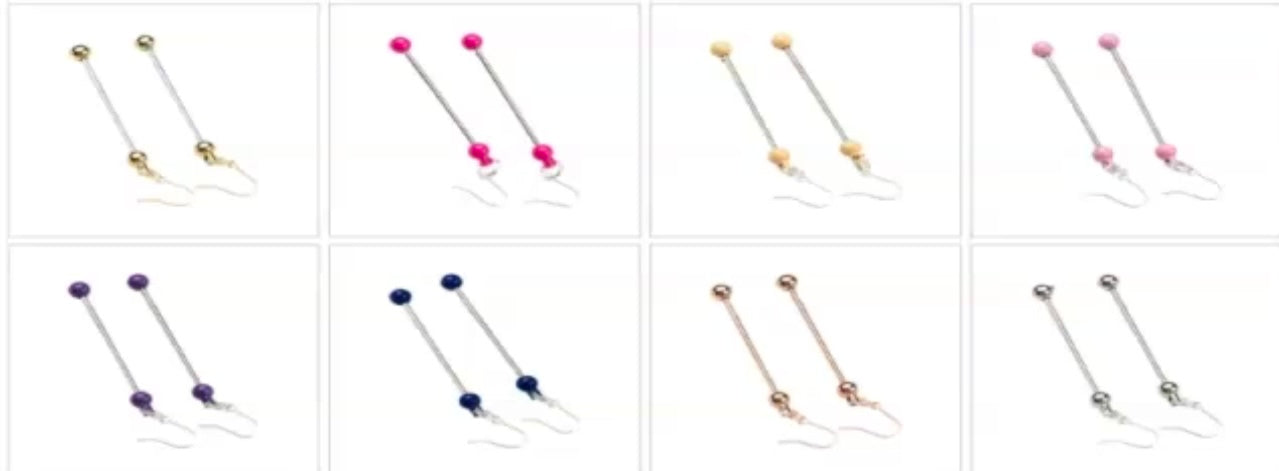 Beadable Earrings (1set)