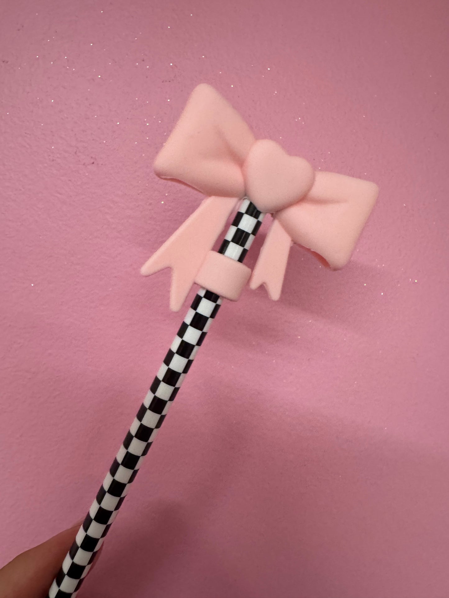 Bow Straw Toppers (1pc)
