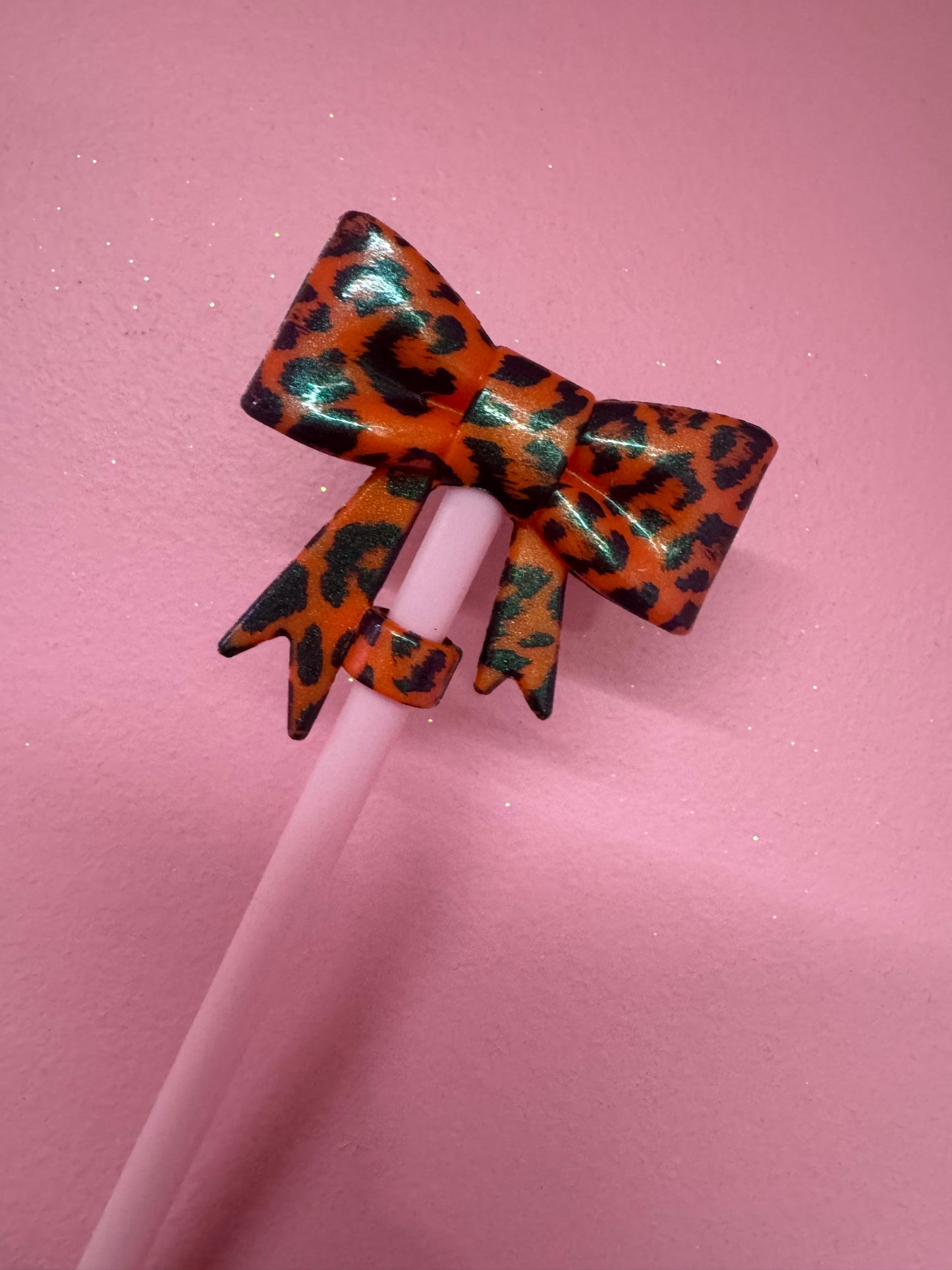 Bow Straw Toppers (1pc)