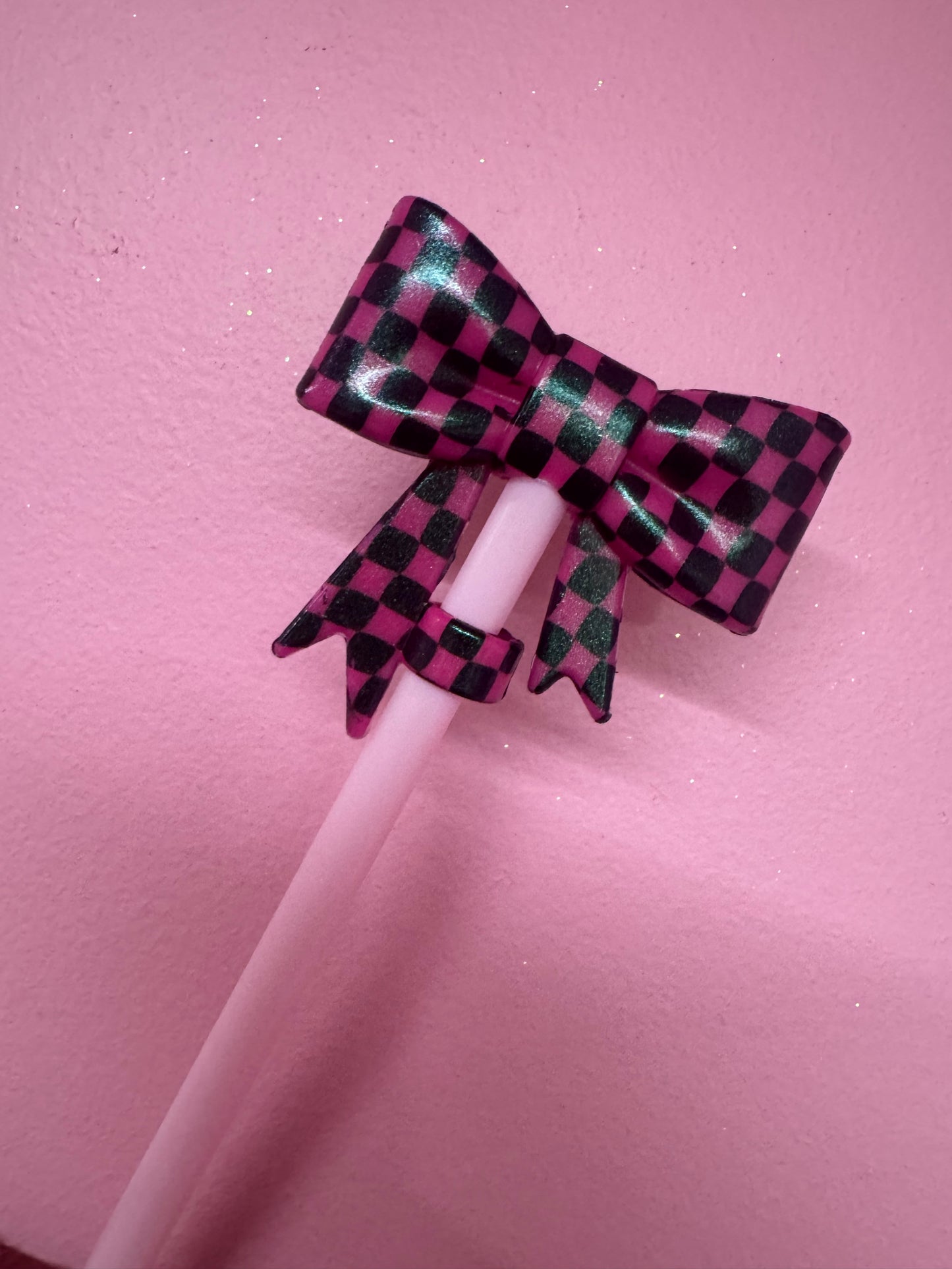 Bow Straw Toppers (1pc)