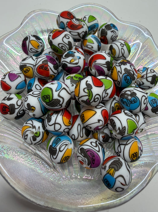 15mm silicone/ Bow straw toppers