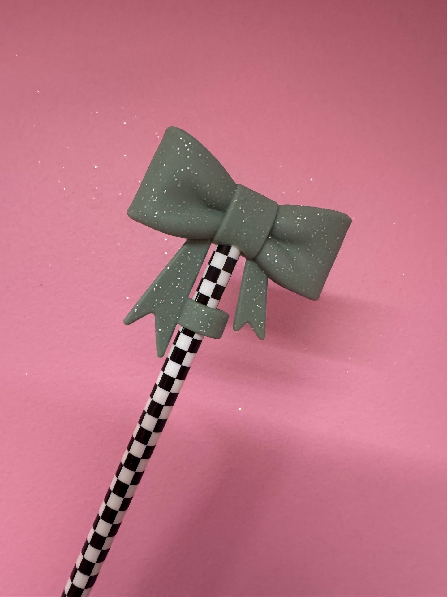 Bow Straw Toppers (1pc)