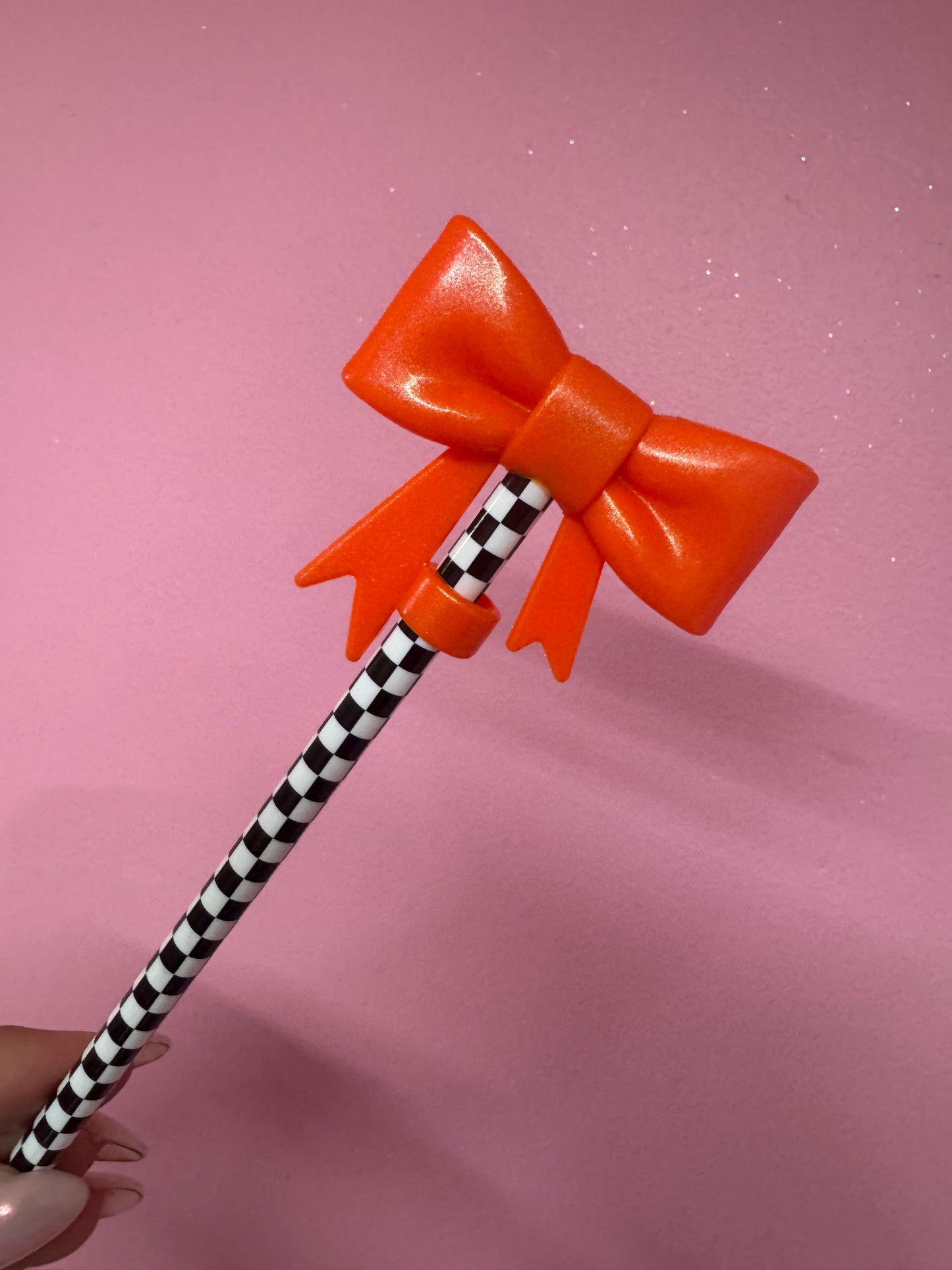 Bow Straw Toppers (1pc)
