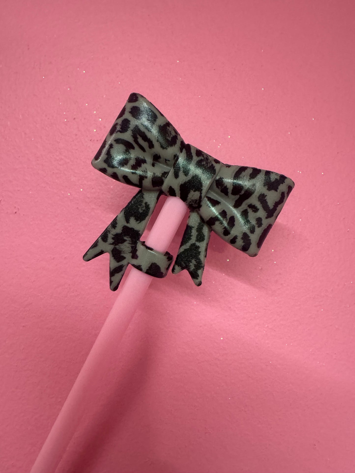 Bow Straw Toppers (1pc)