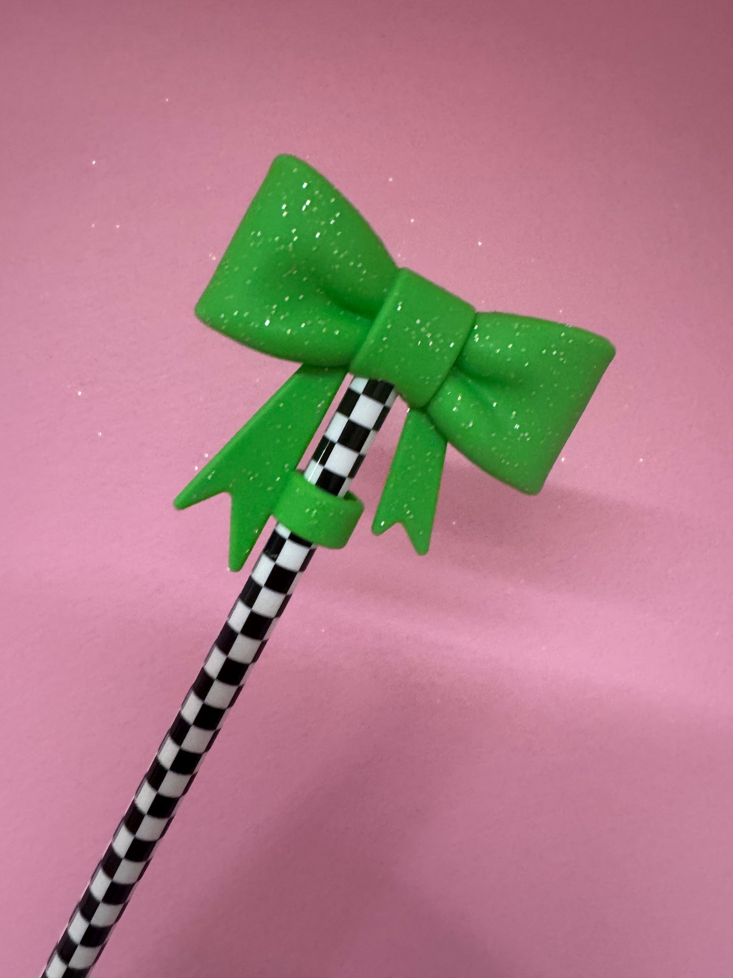 Bow Straw Toppers (1pc)