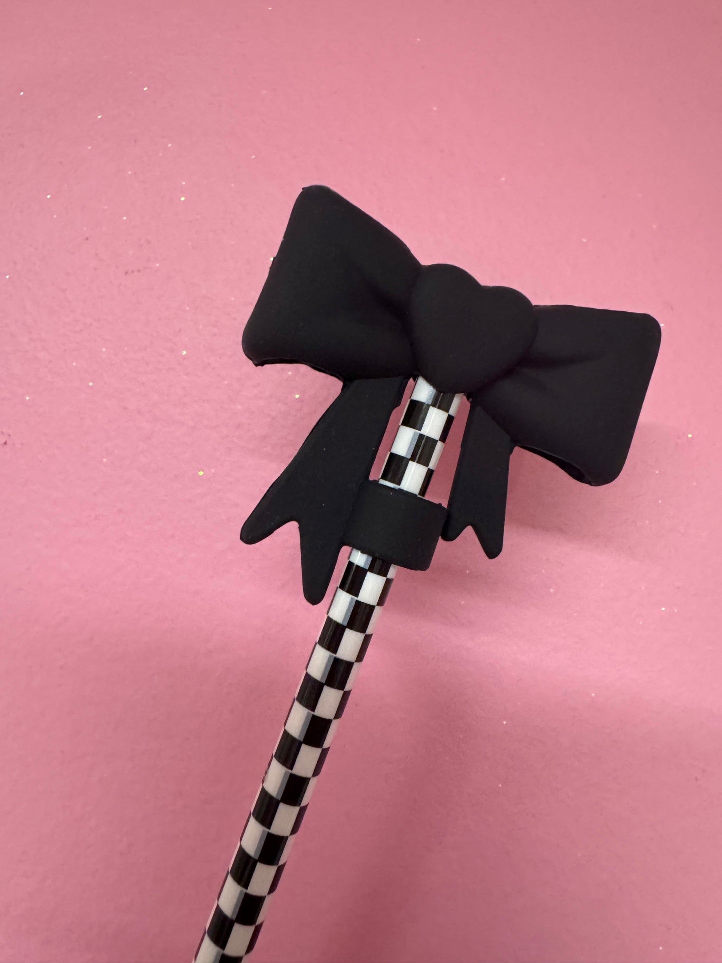 Bow Straw Toppers (1pc)