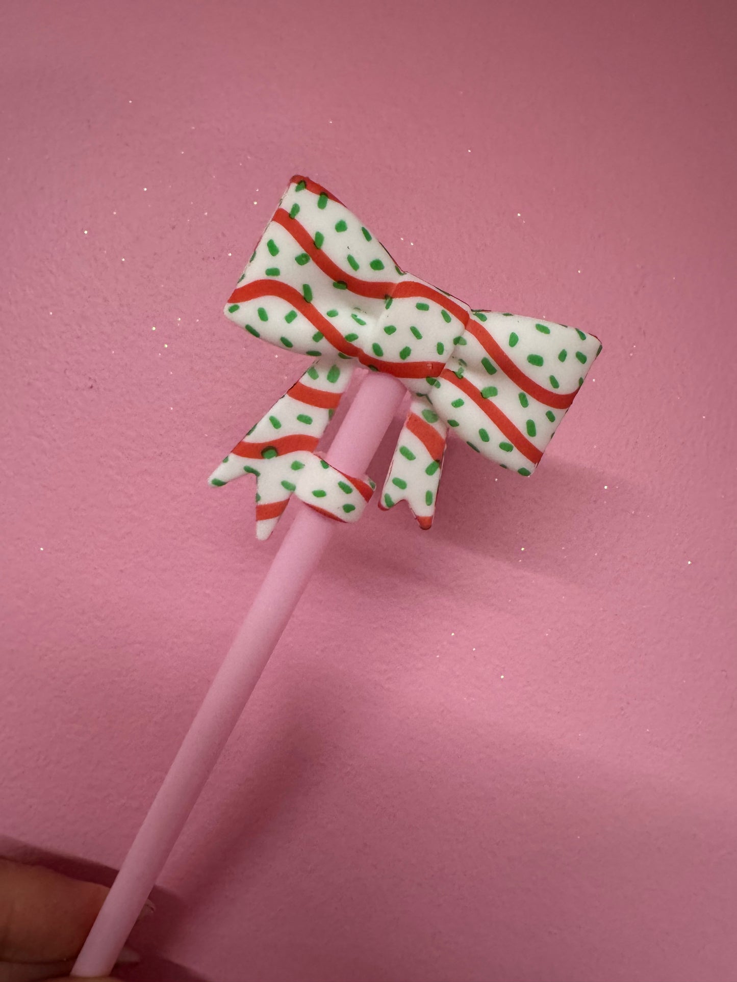 Bow Straw Toppers (1pc)