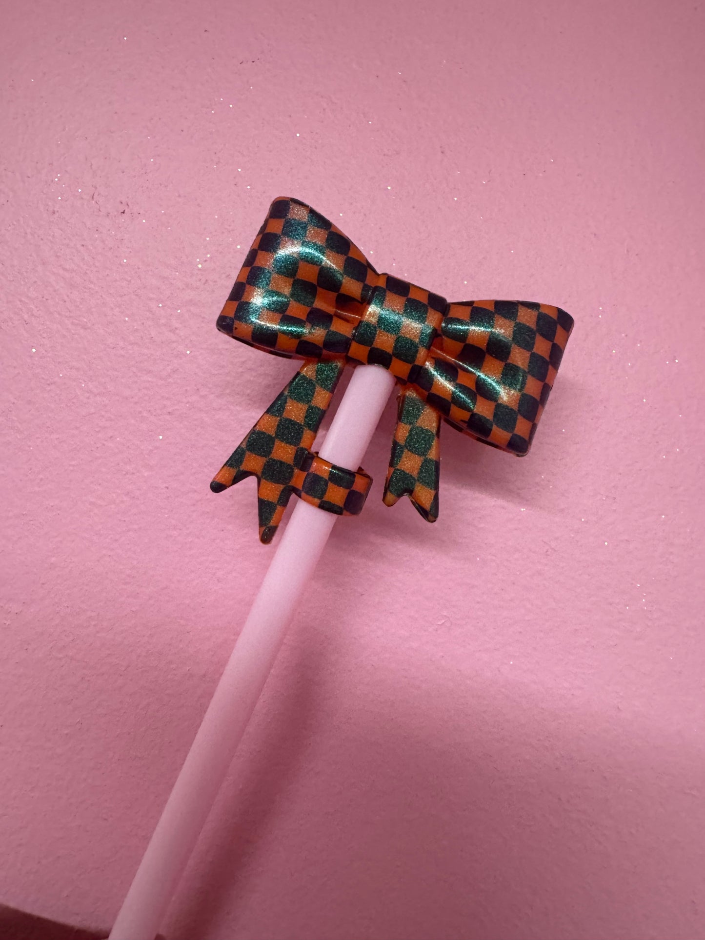Bow Straw Toppers (1pc)