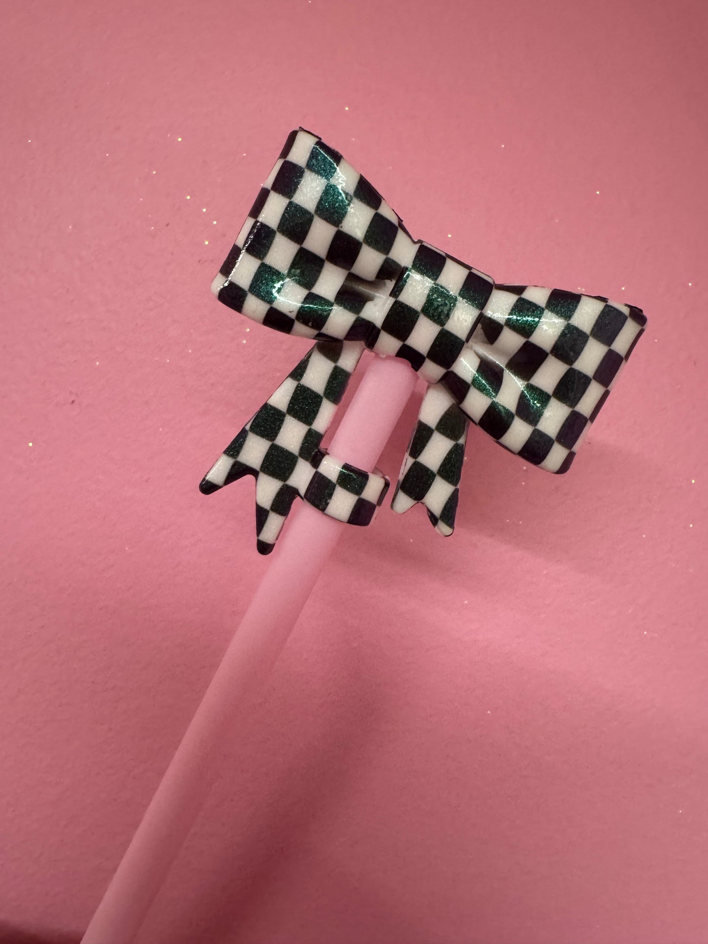 Bow Straw Toppers (1pc)