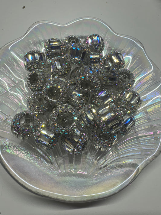 Fancy Glass looking Bead (1pc)