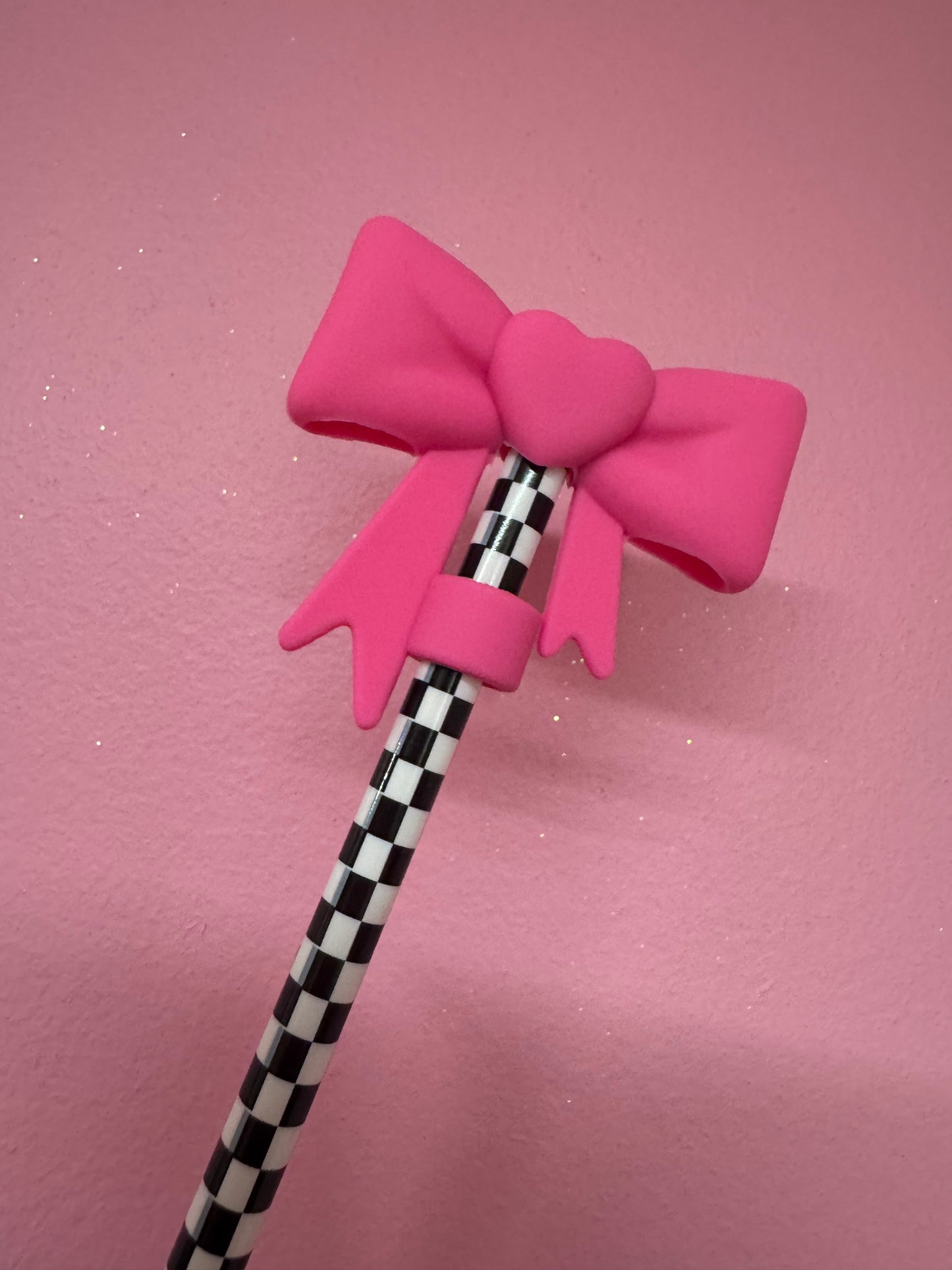 Bow Straw Toppers (1pc)