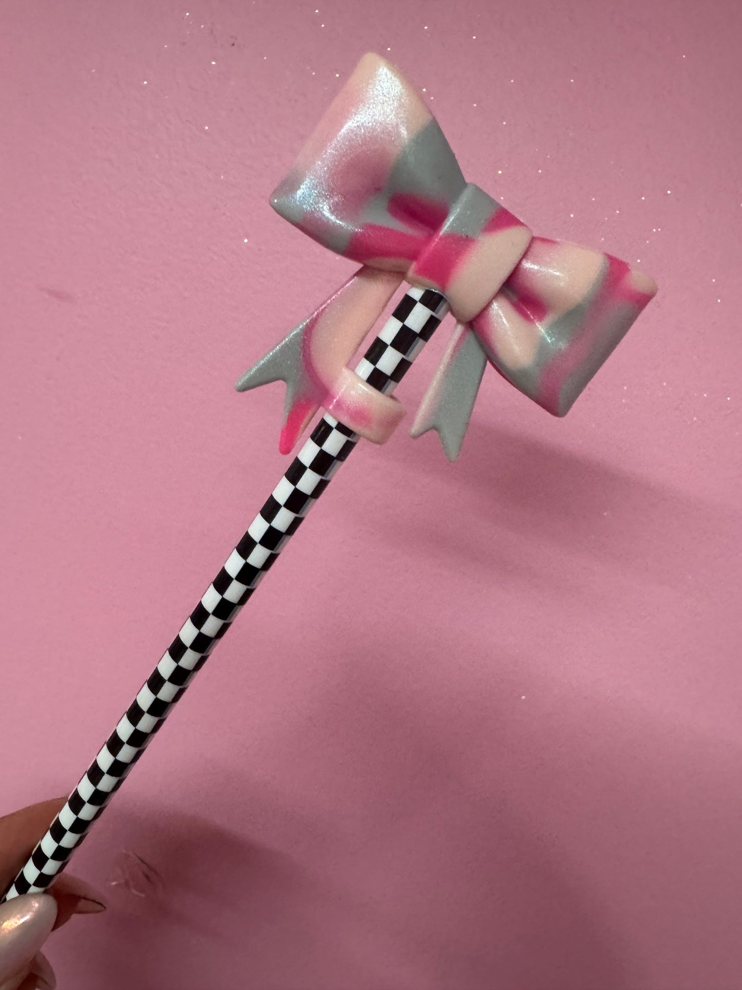 Bow Straw Toppers (1pc)