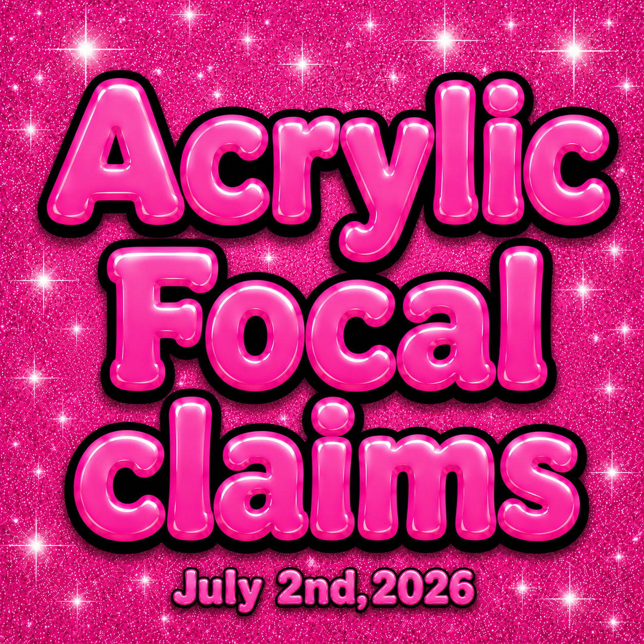 Acrylic focal claims