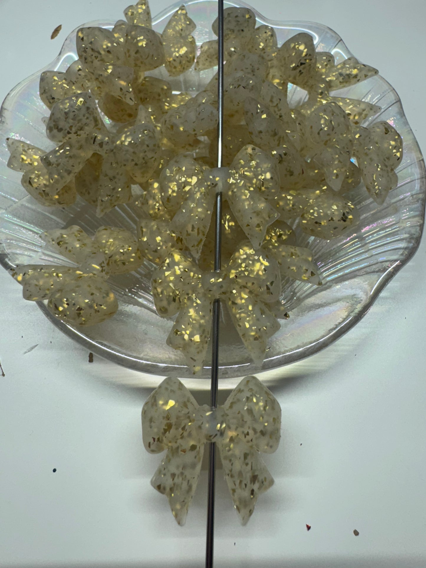 3d Glitter bows