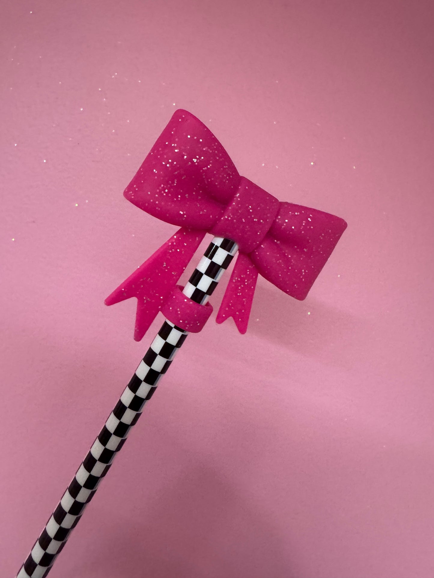 Bow Straw Toppers (1pc)