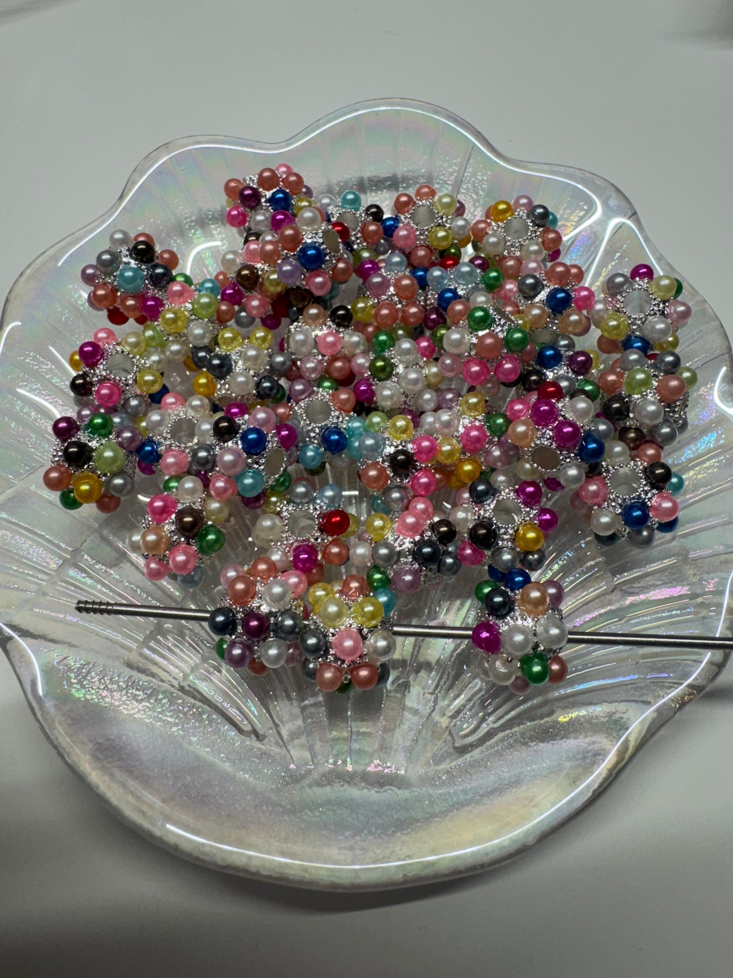 Metal pearl beads (1pc)