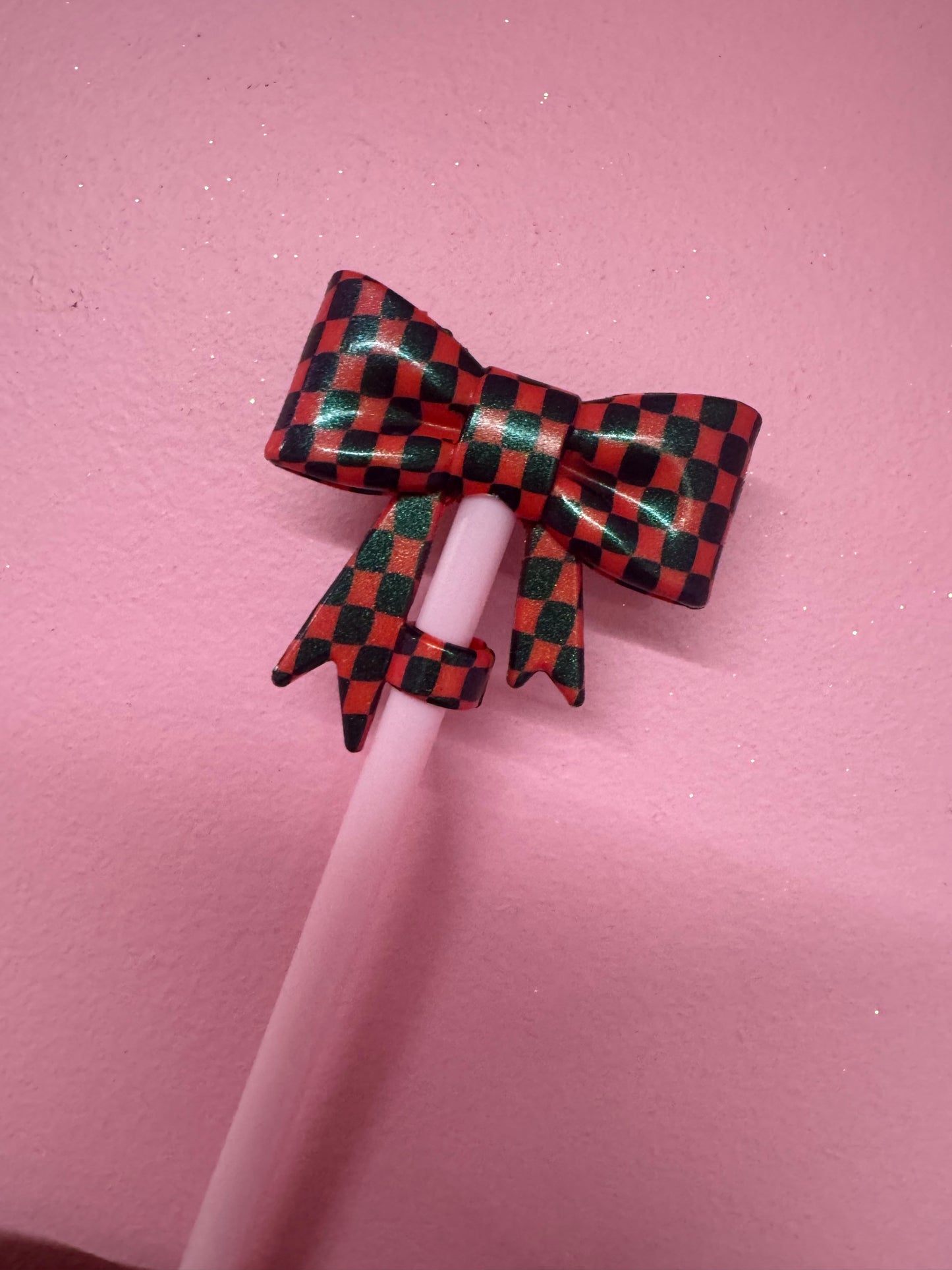 Bow Straw Toppers (1pc)