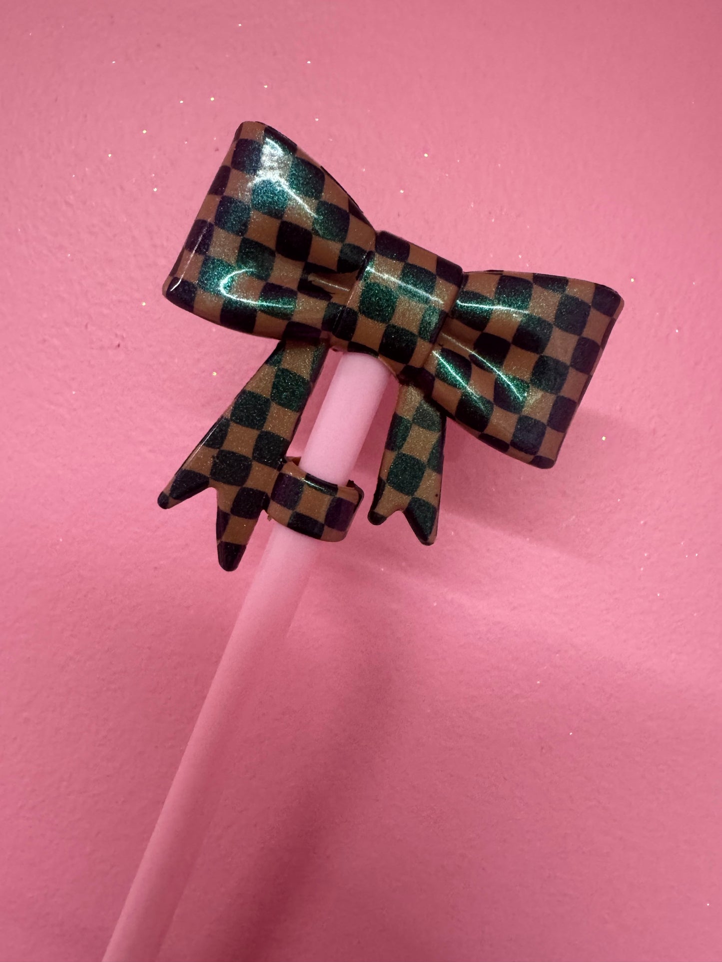 Bow Straw Toppers (1pc)