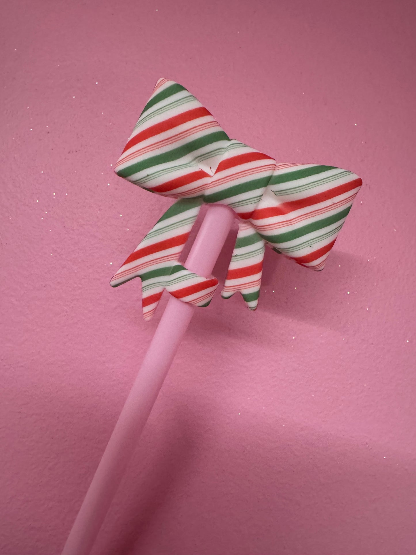 Bow Straw Toppers (1pc)