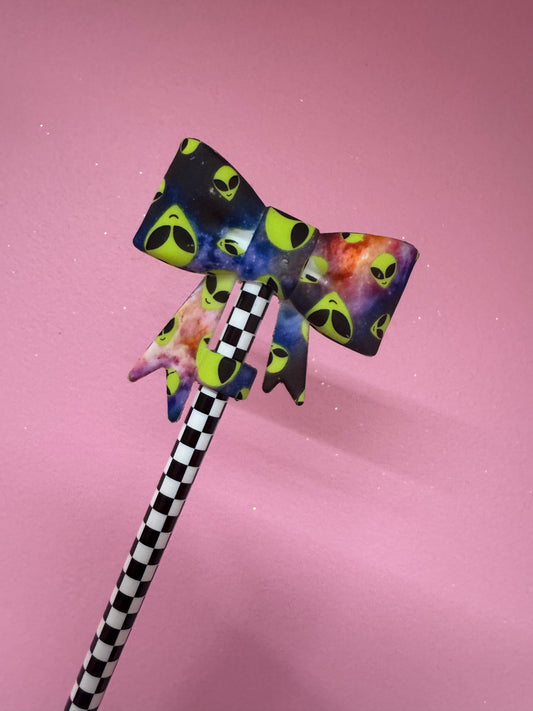 Bow Straw Toppers (1pc)