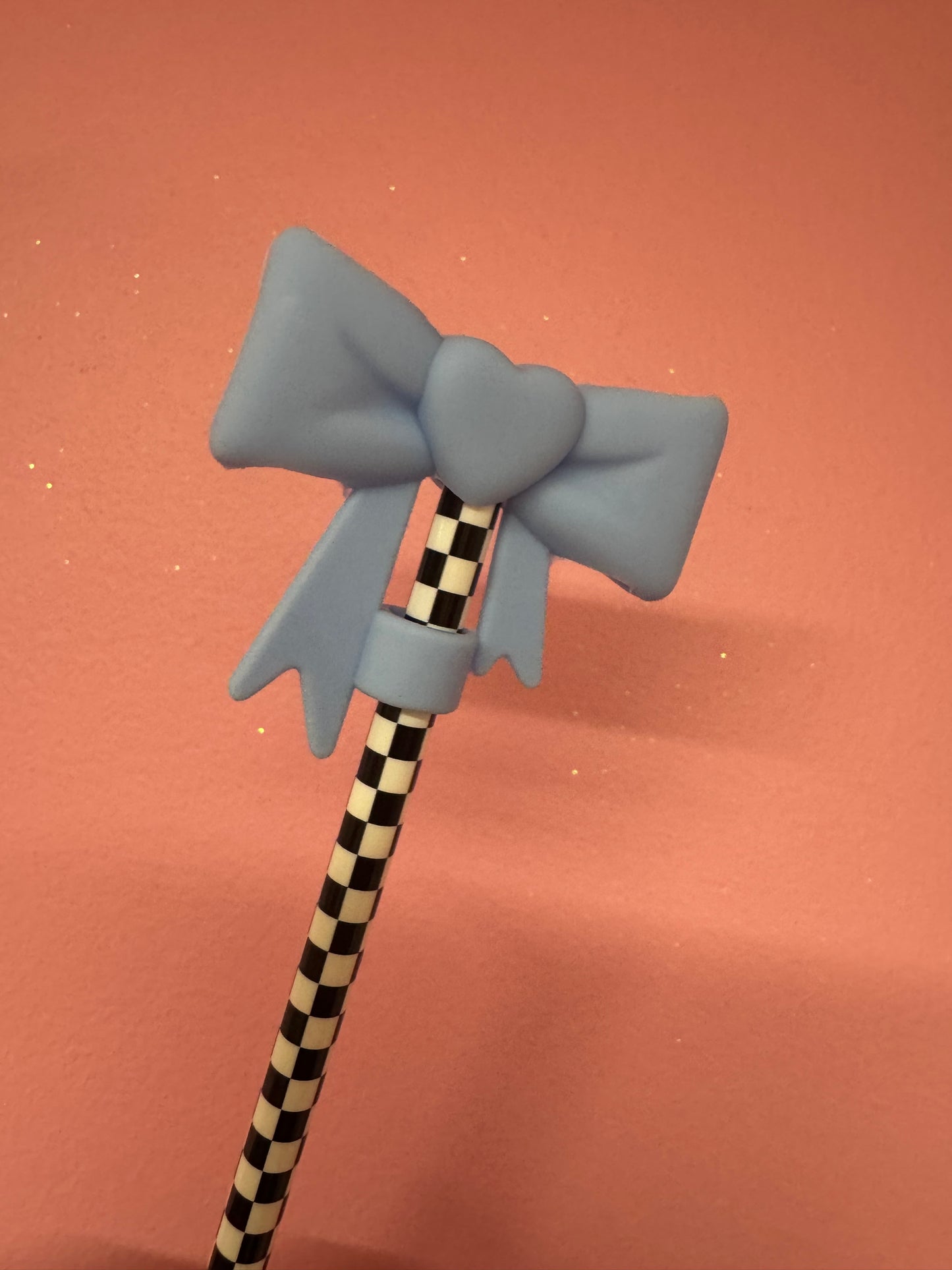 Bow Straw Toppers (1pc)