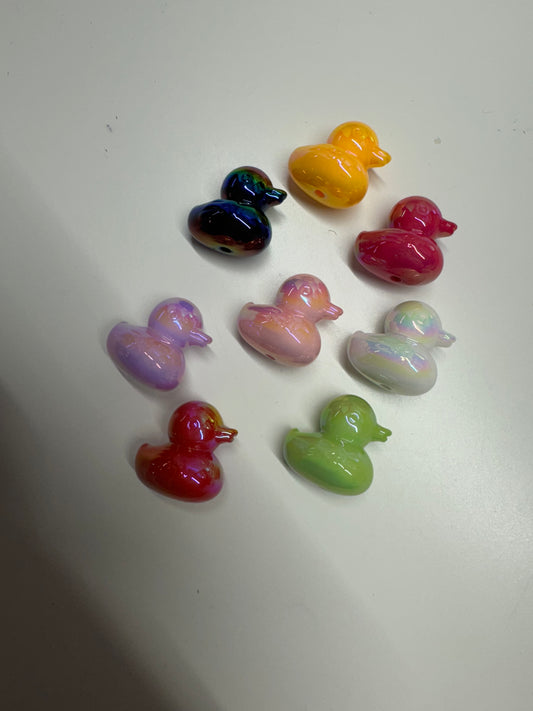 Acrylic ducks (6 count) - FINAL SALE