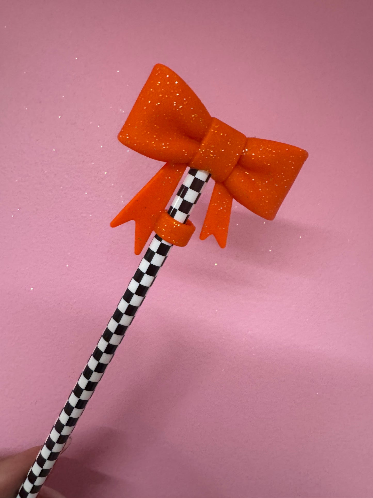 Bow Straw Toppers (1pc)