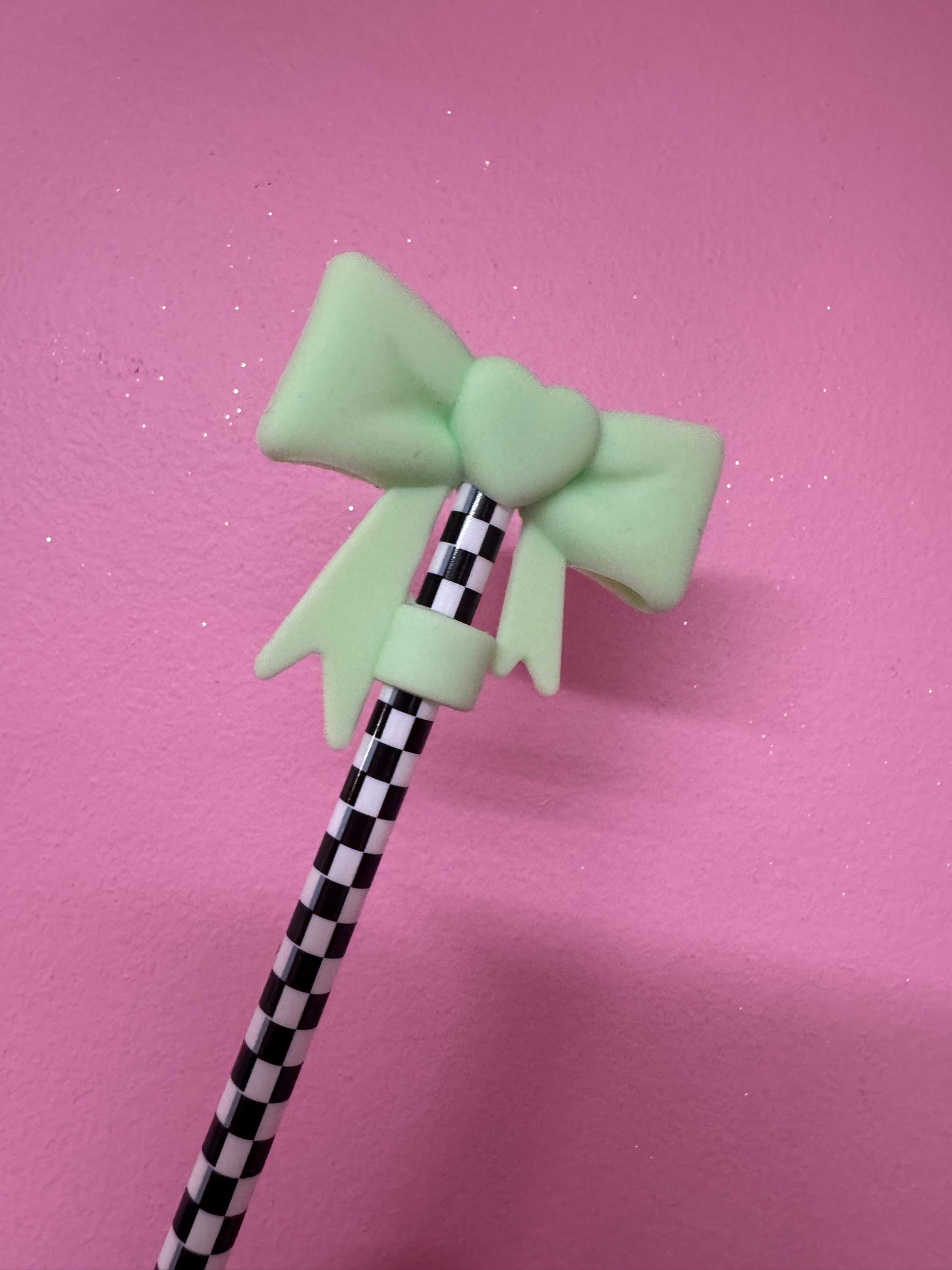 Bow Straw Toppers (1pc)