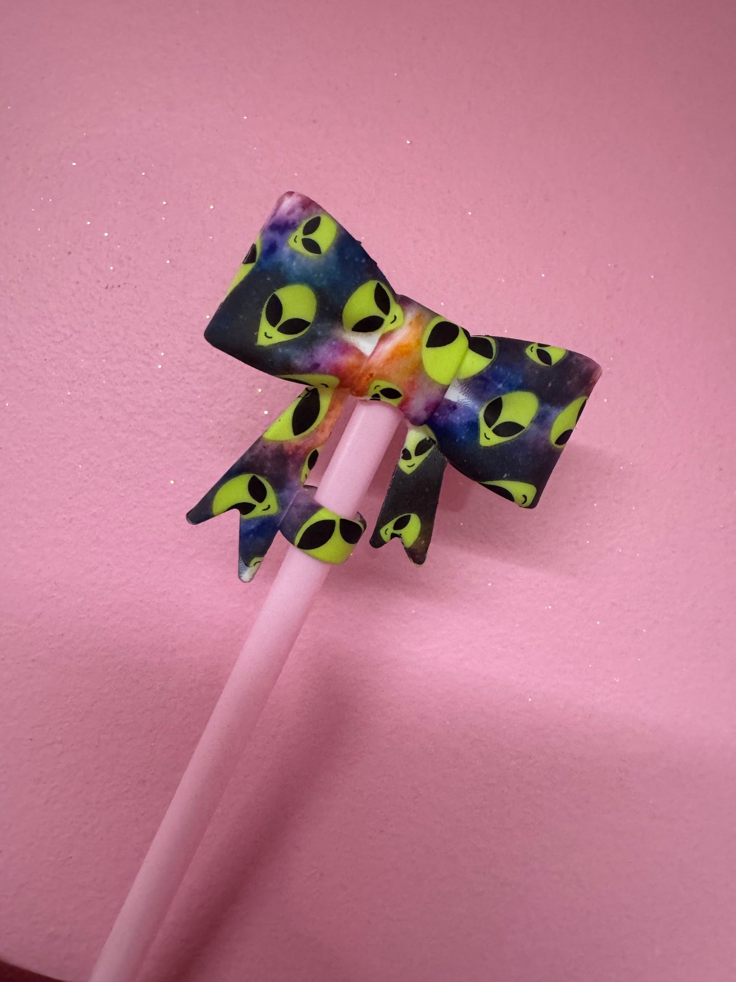 Bow Straw Toppers (1pc)