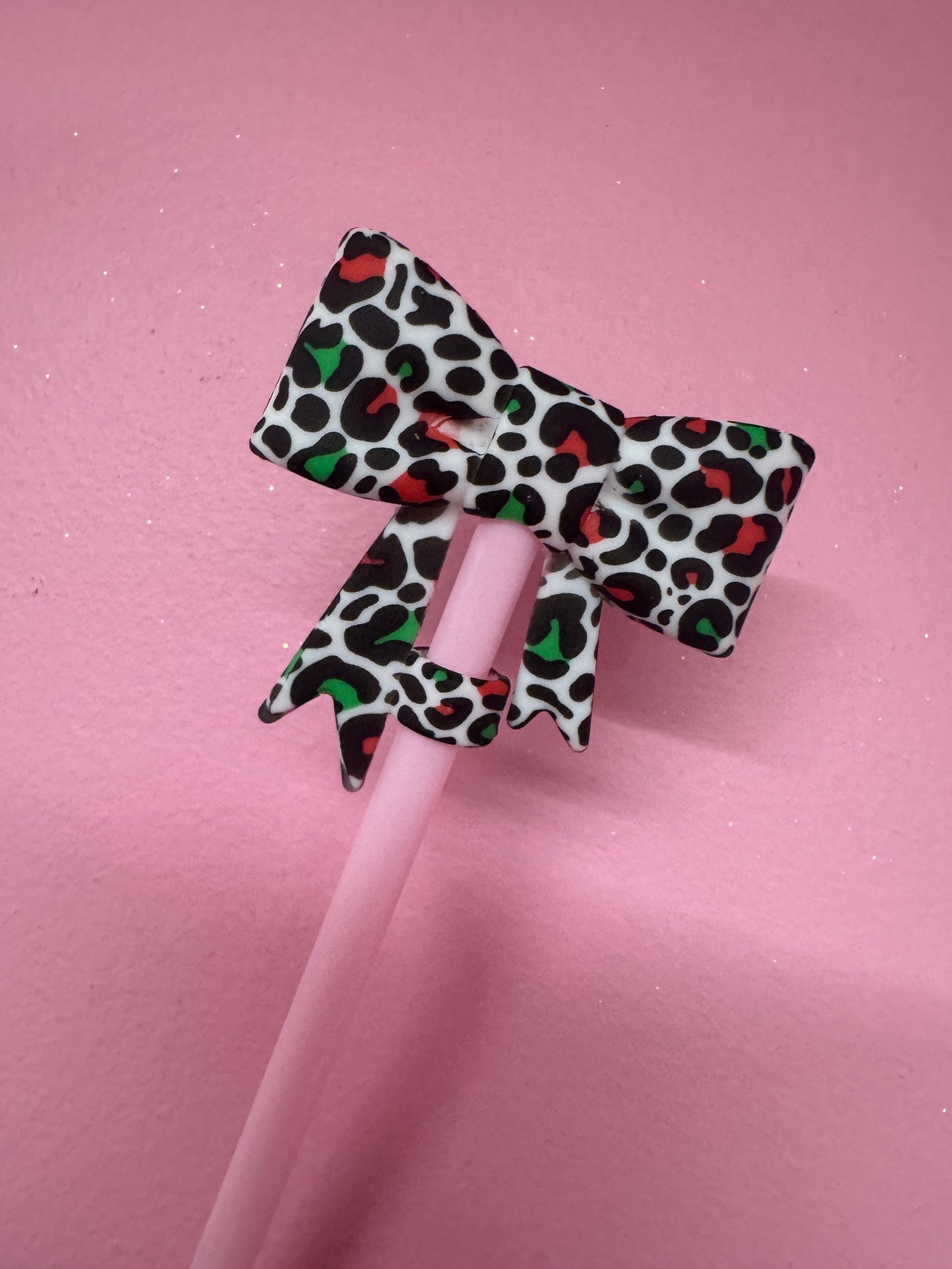 Bow Straw Toppers (1pc)