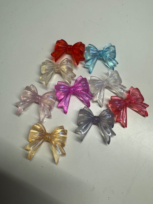 Acrylic bows GLOW IN DARK (1pc)